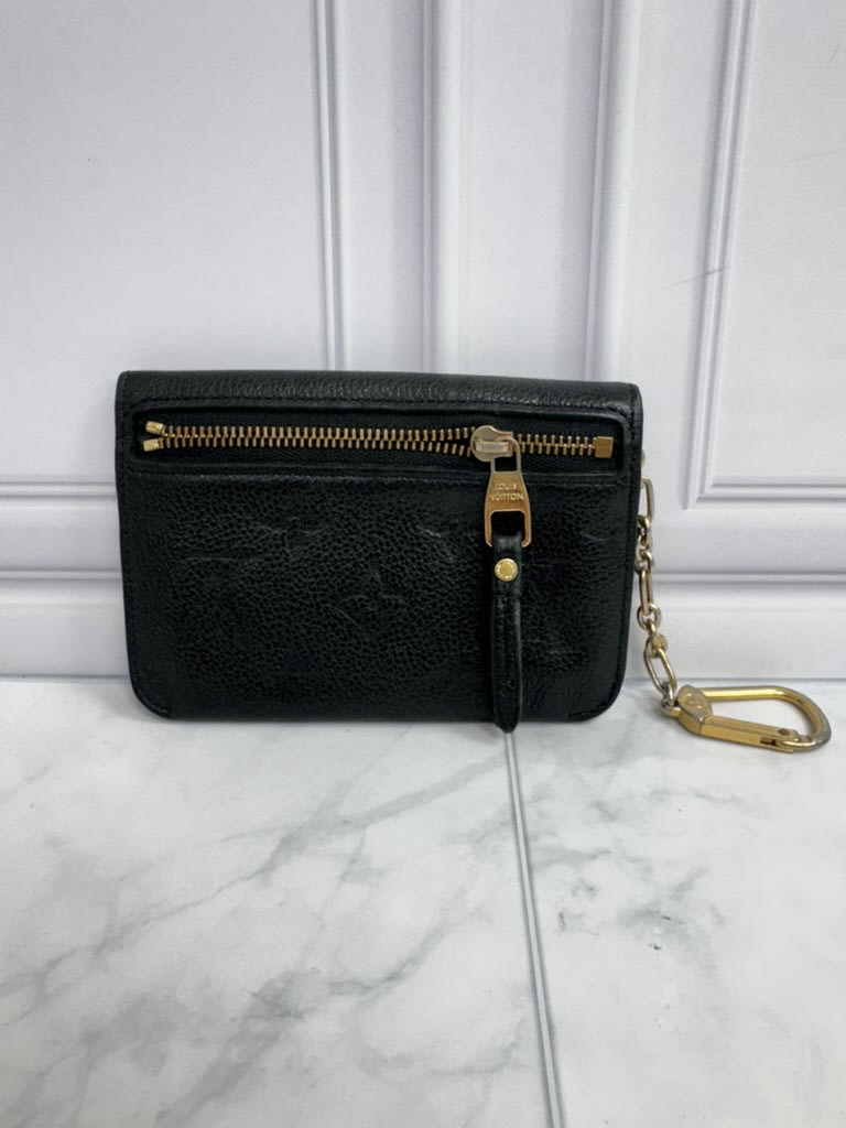 Louis Vuitton Black Monogram Empreinte Key Cles