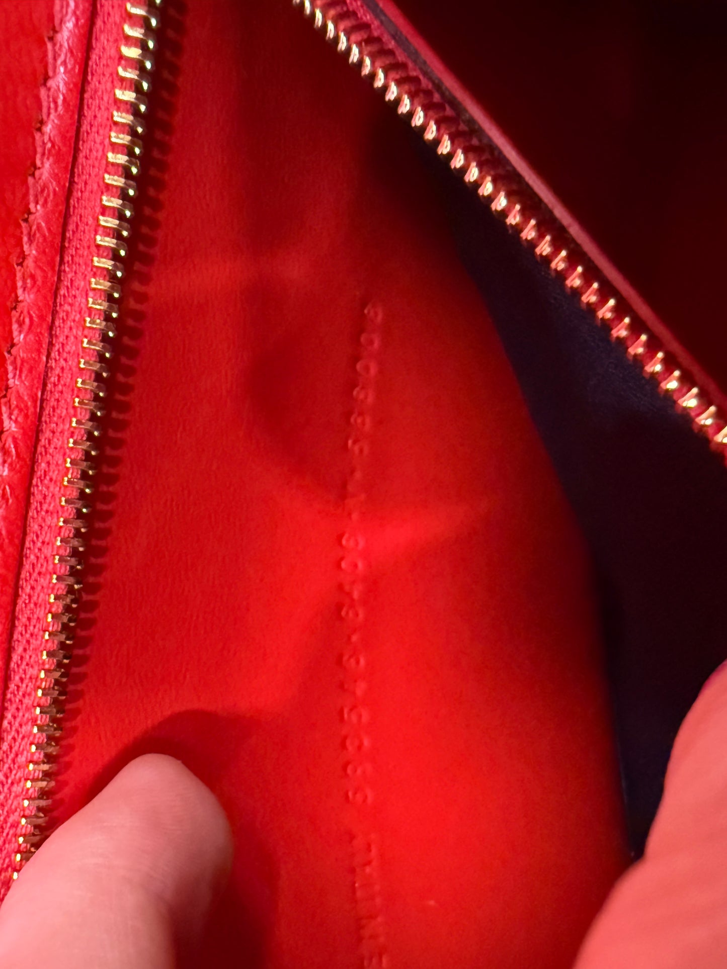 Balenciaga Red Calfskin Small Hourglass Top Handle Bag