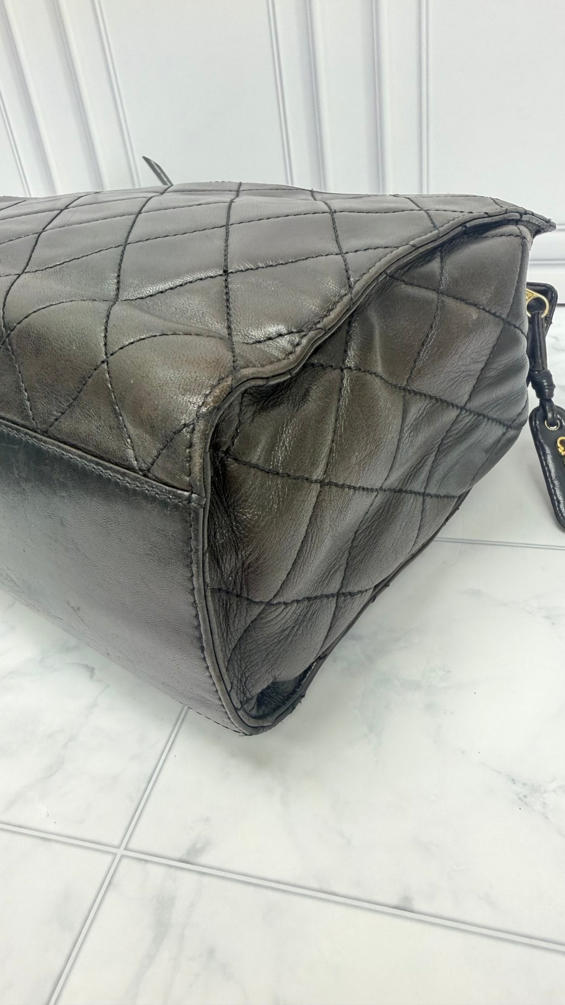 Chanel Chocolate Brown Lambskin Shoulder Bag