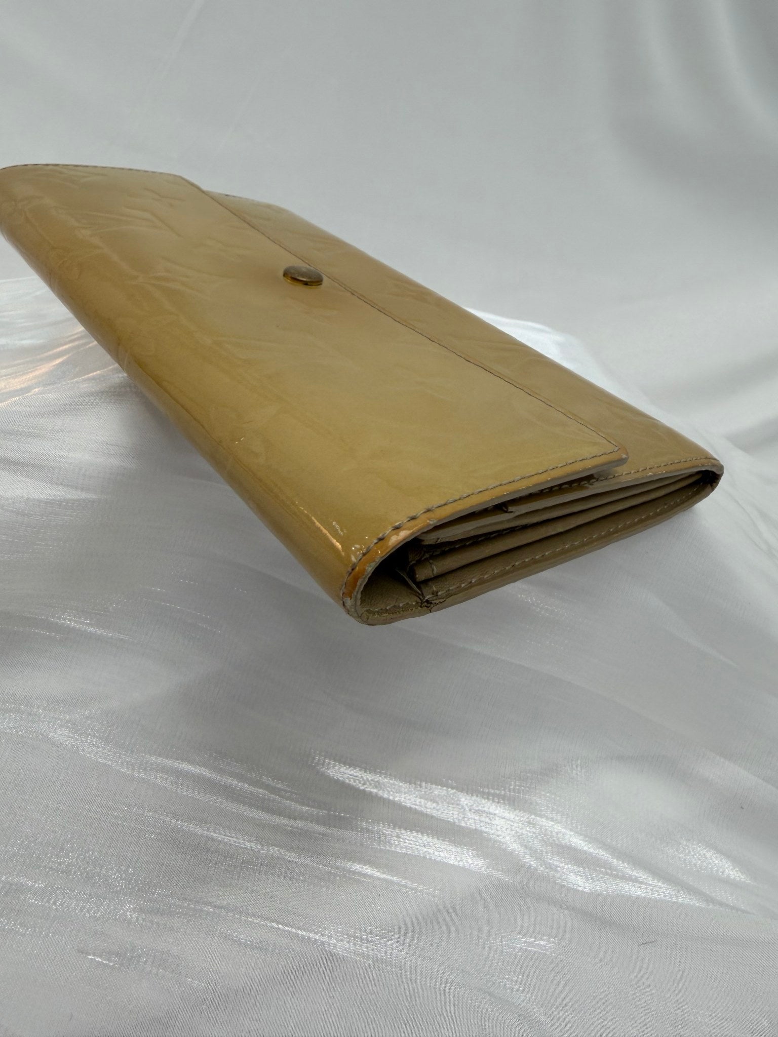 Louis Vuitton Yellow Vernis Sarah Wallet