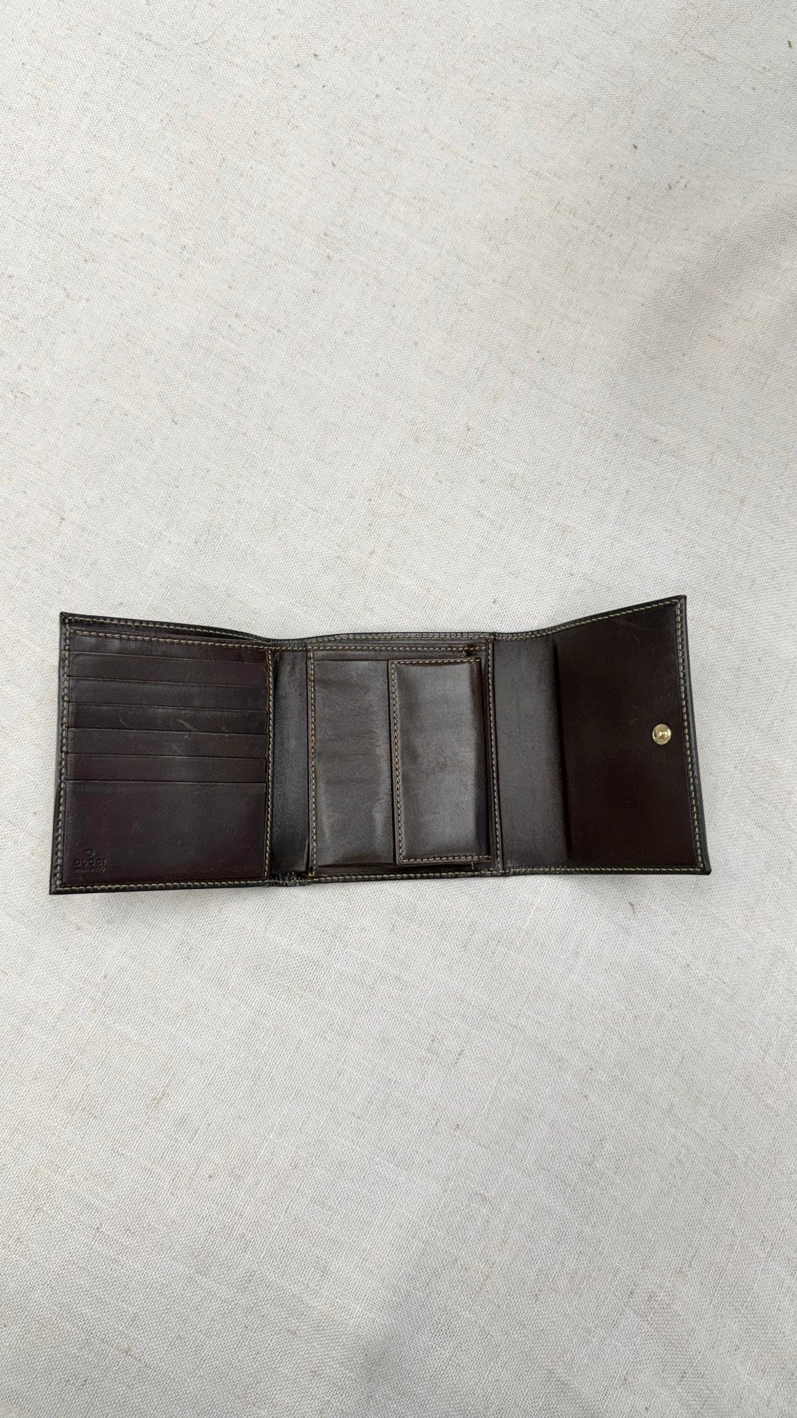 Gucci GG Supreme Tattoo Heart Compact Wallet