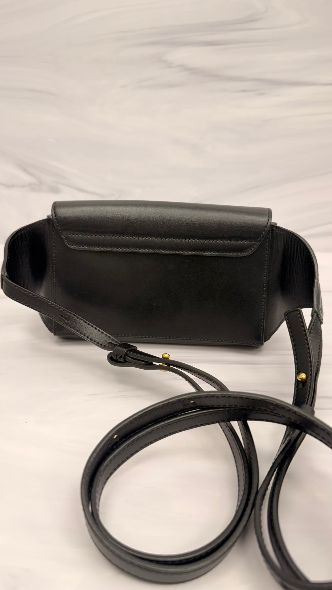 Chloe Black Leather C Belt Bag