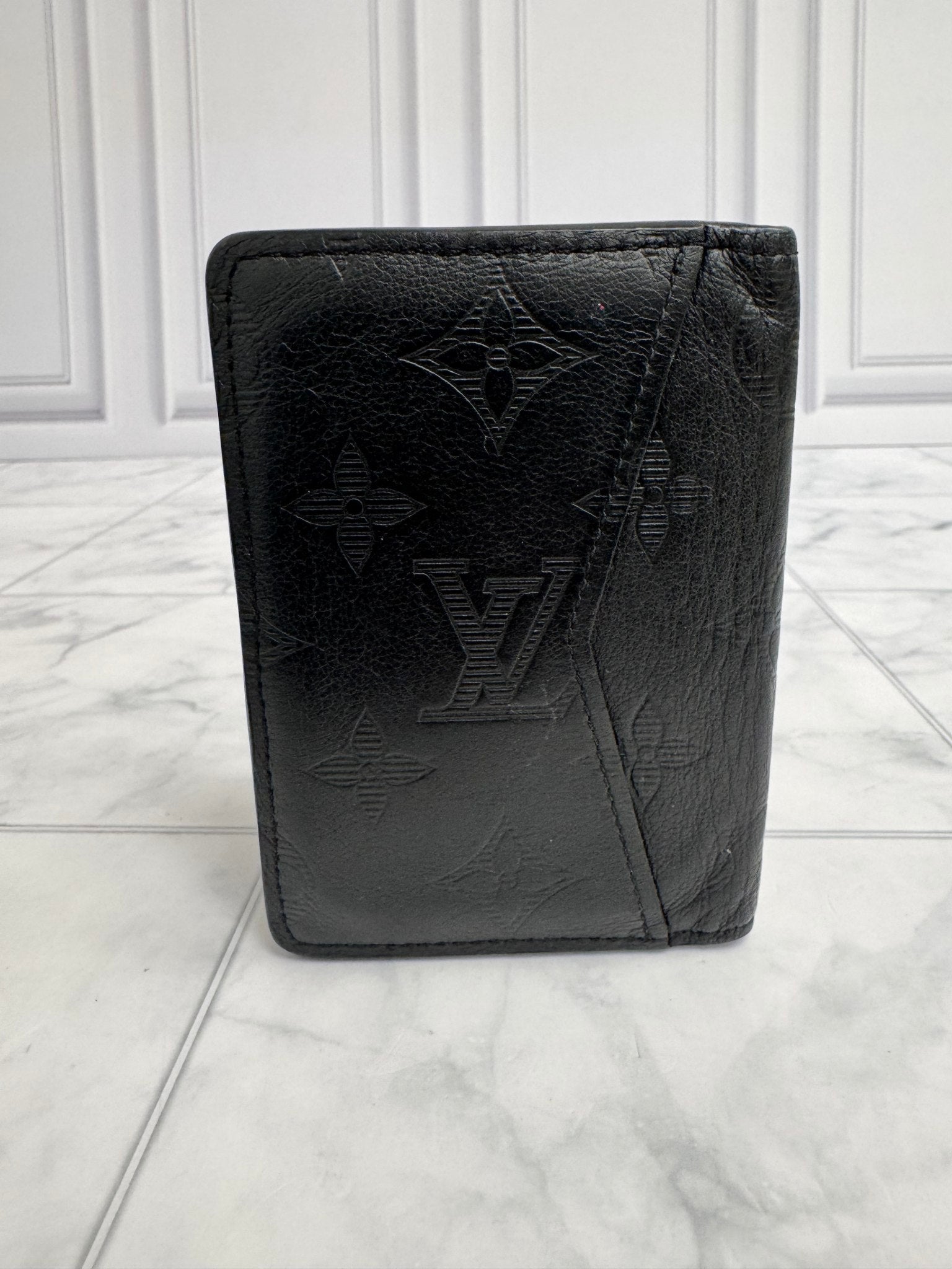 Louis Vuitton Black Monogram Shadow Pocket Organizer
