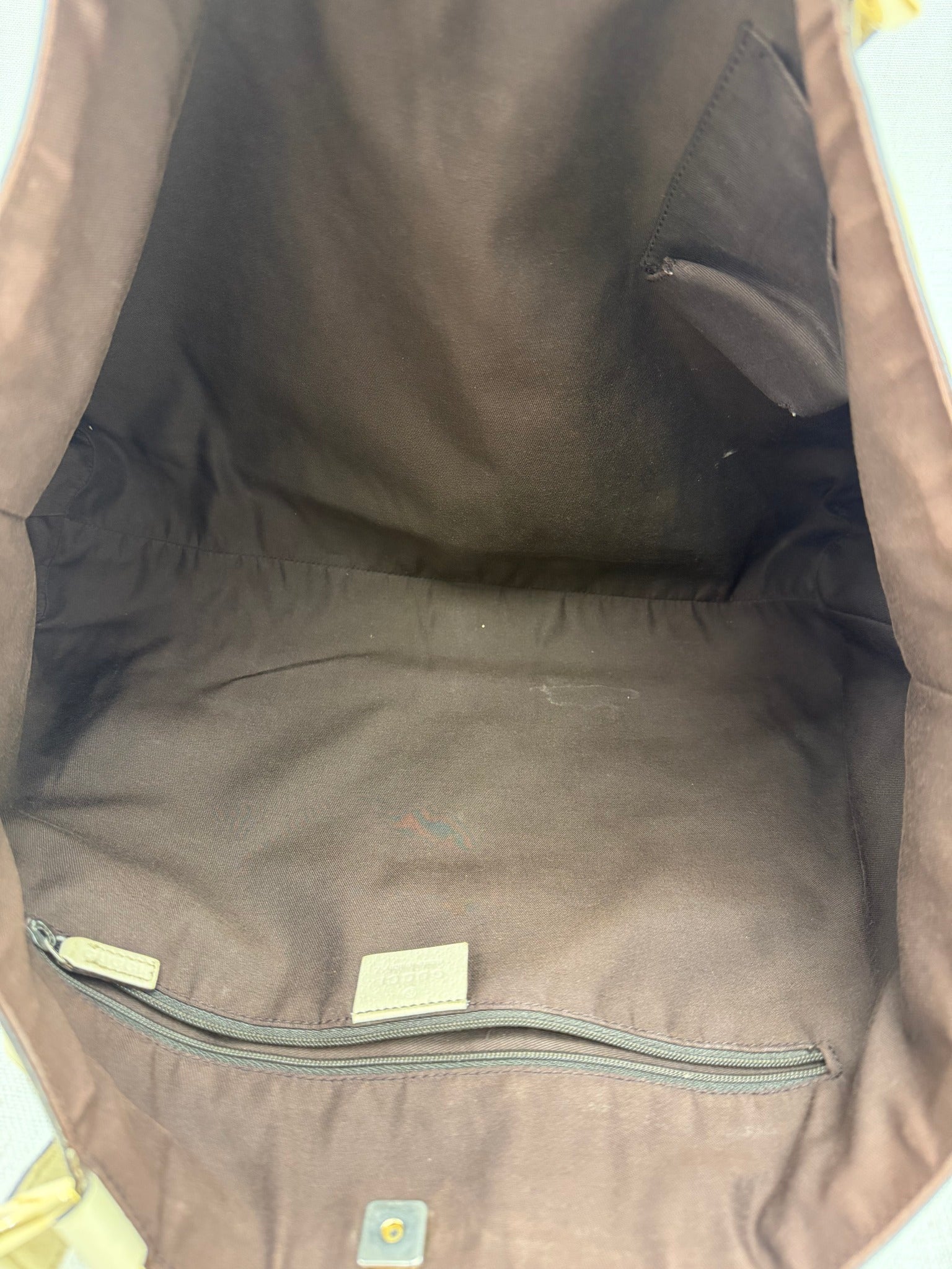 Gucci Tan GG Canvas Abby Tote Bag