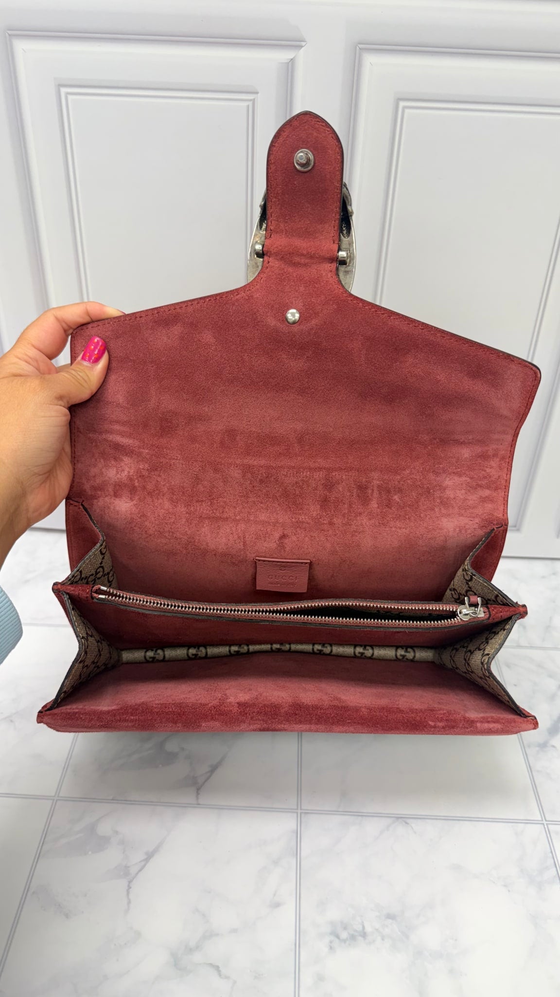 Gucci GG Supreme Bloom Dionysus Shoulder Bag And Wallet