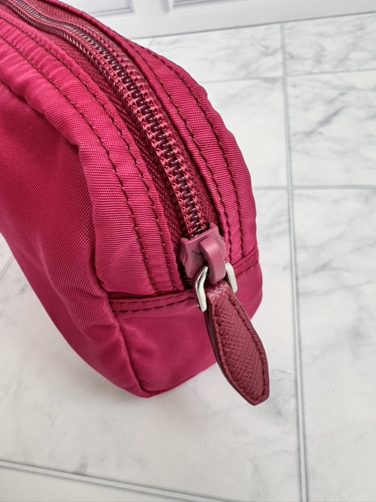 Prada Pink Nylon Small Pouch