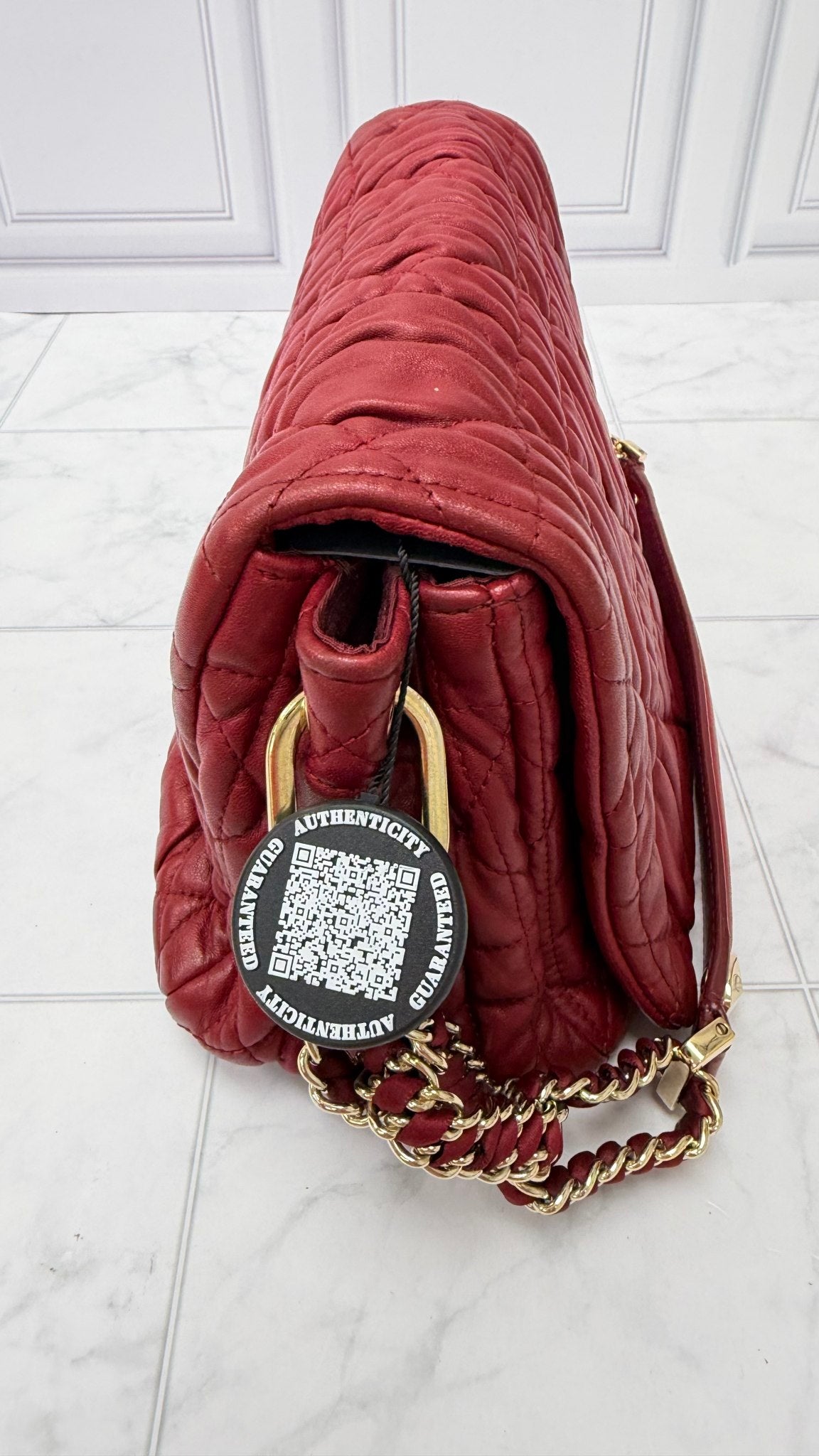 Christian Dior Marmoon Quilted Leather Delices Shoulder Bag