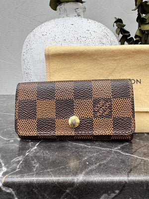Louis Vuitton Damier Ebene 4 Key Holder