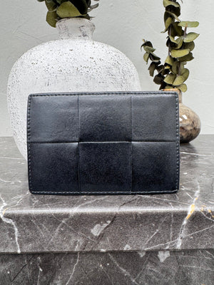 Bottega Veneta Black Cassette Card Case