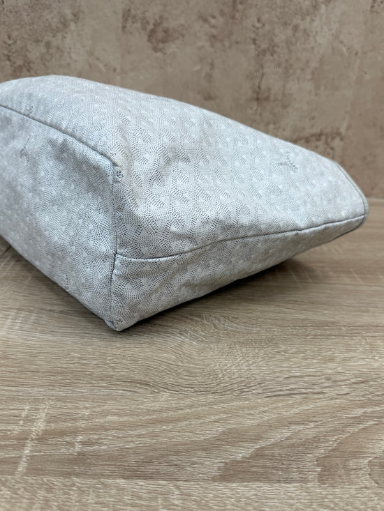 Goyard White Goyardine St. Louis Tote