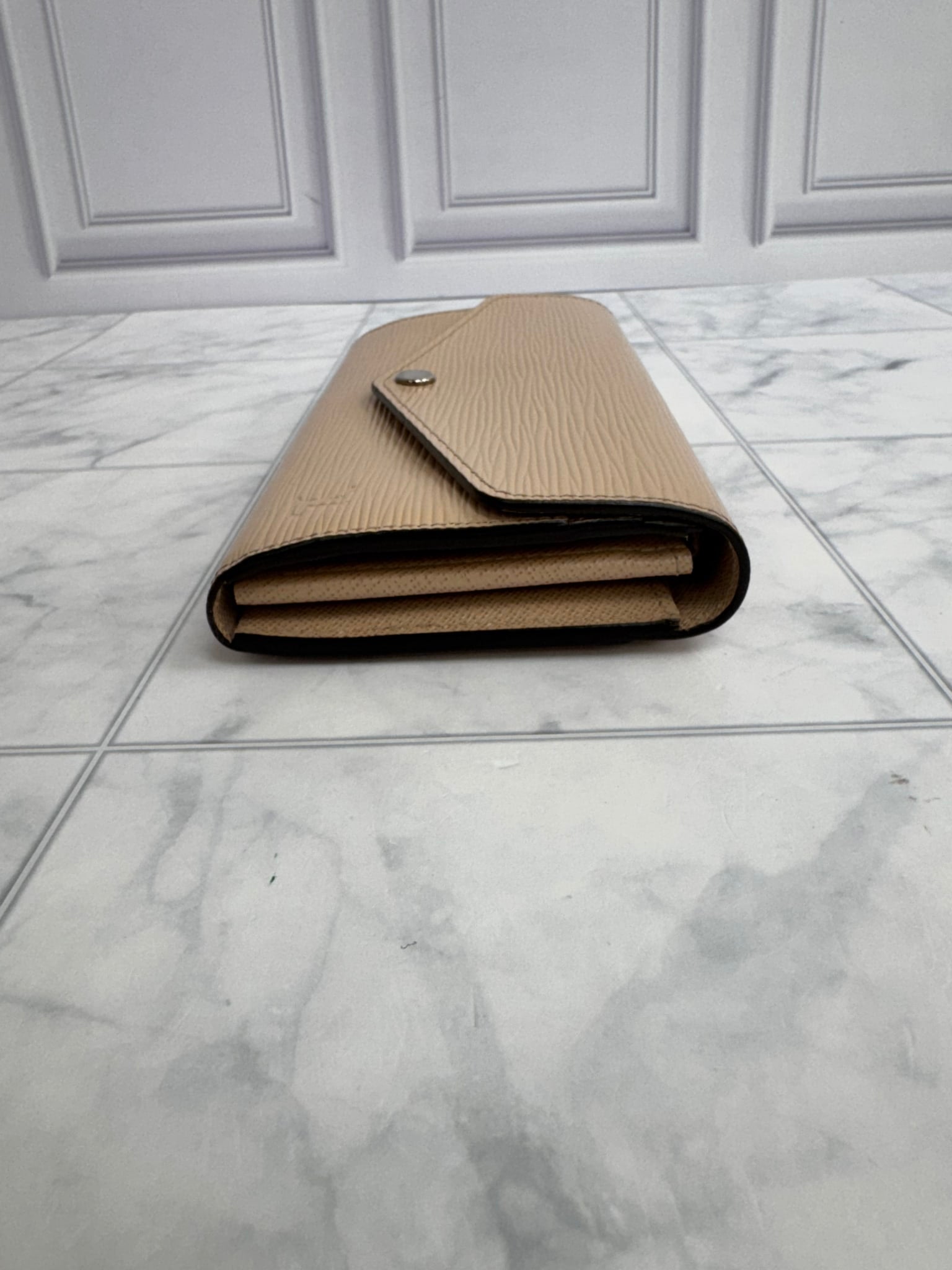 Louis Vuitton Beige Epi Leather Sarah Wallet