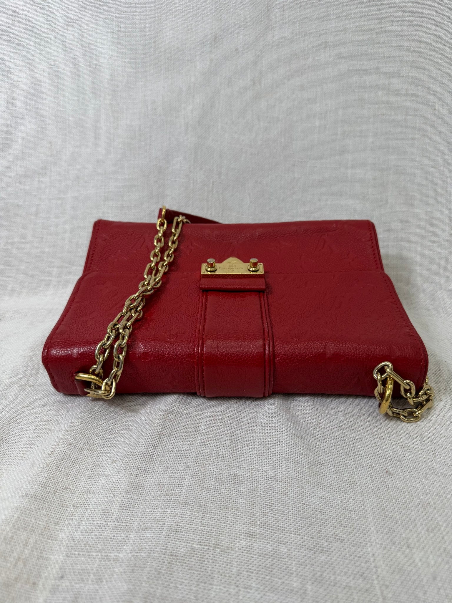 Louis Vuitton Red Empreinte Leather Saint Sulpice BB Bag