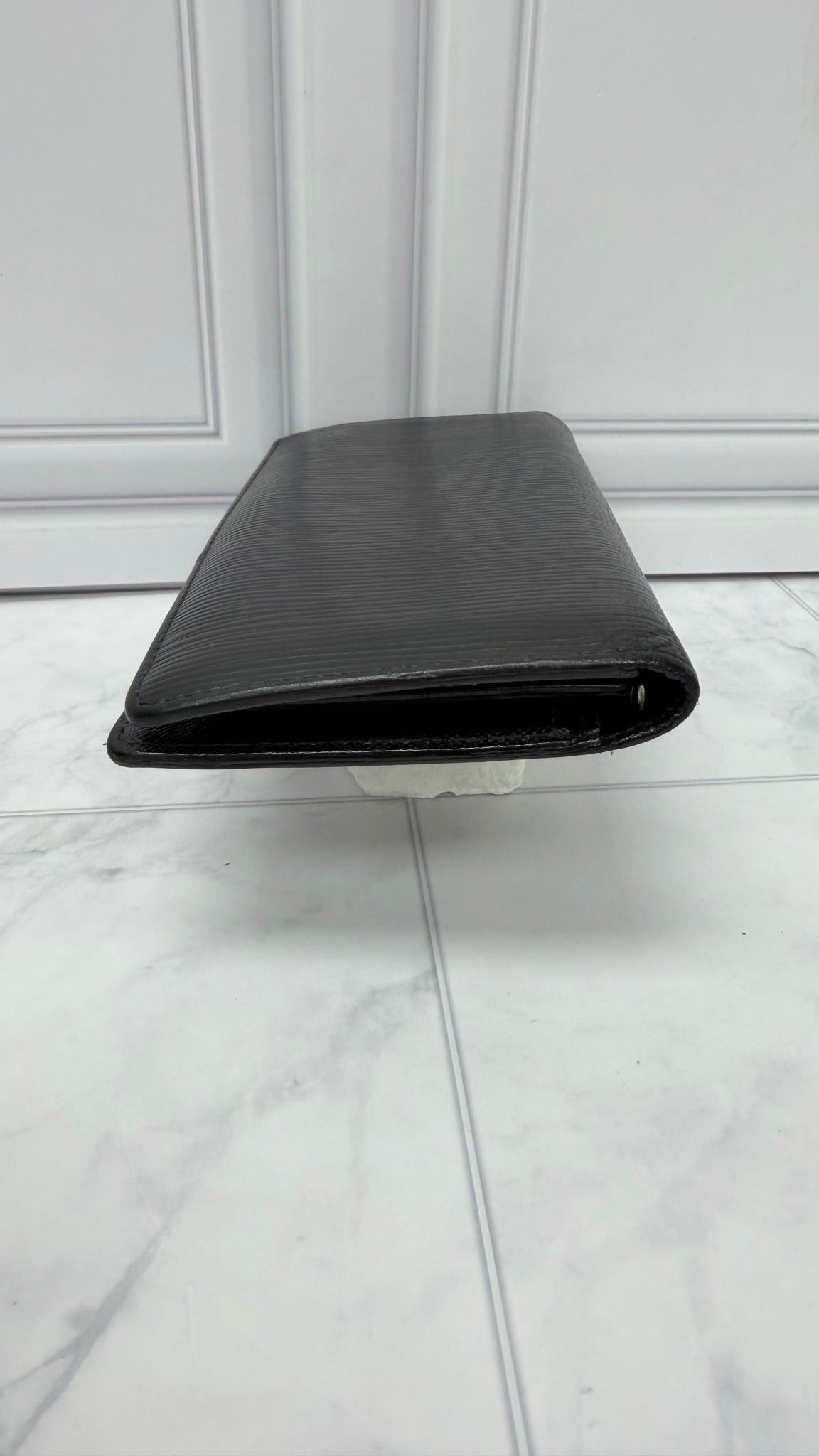 Louis Vuitton Black Epi Leather Brazza Long Wallet