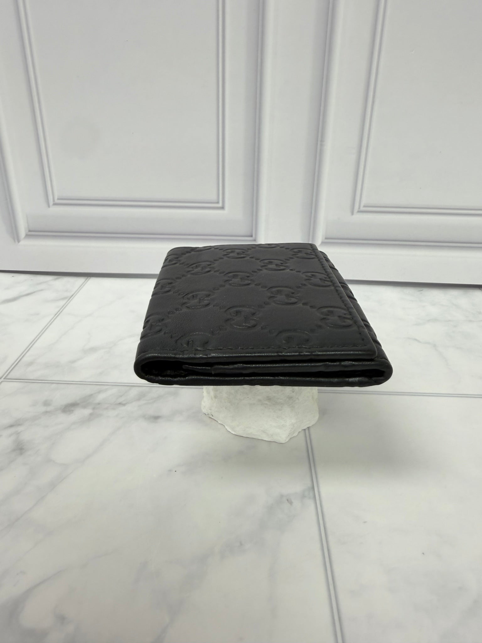 Gucci Black Guccissima Leather Coin Purse 
