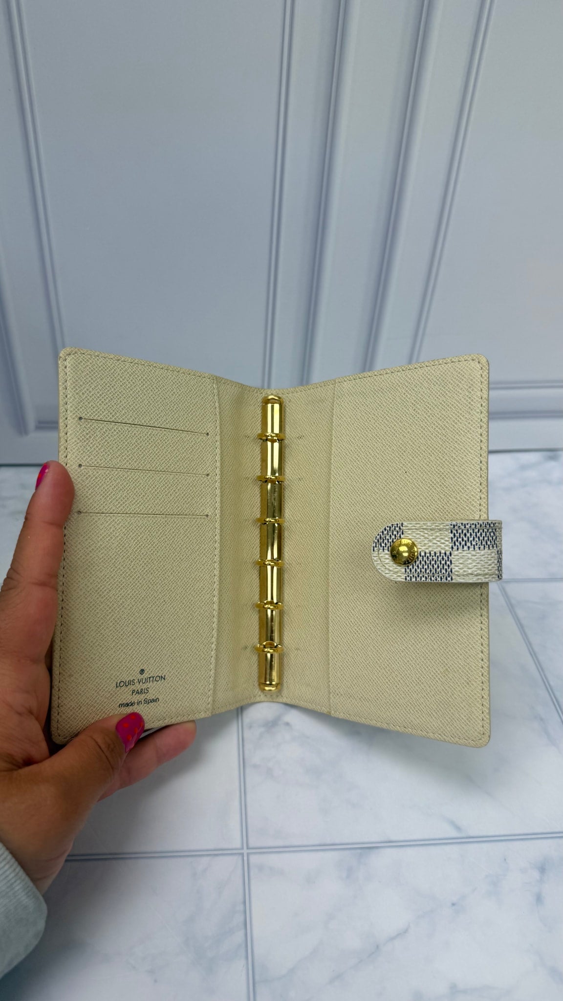 Louis Vuitton Damier Azur Passport Agenda Cover PM 