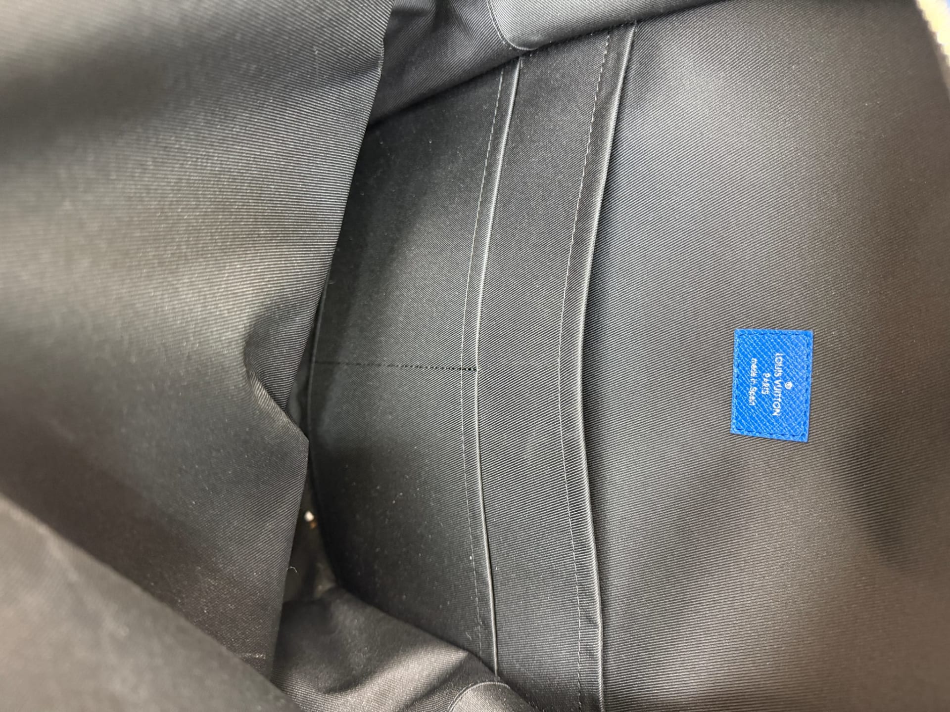 Louis Vuitton Agave Blue Taigarama Monogram Discovery Backpack