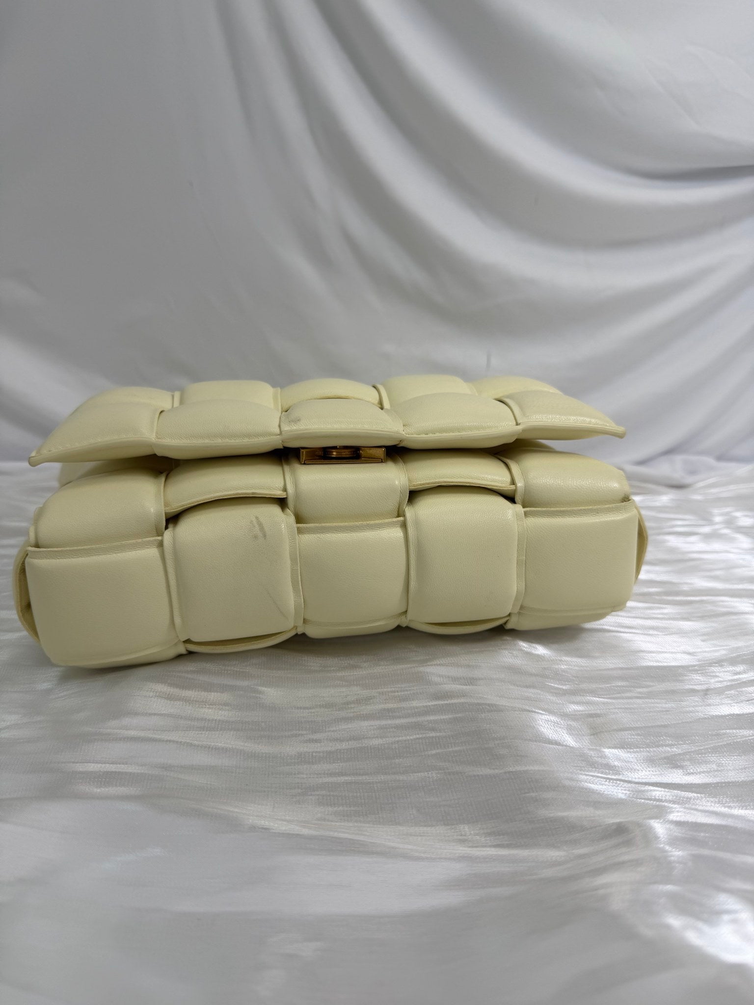 Bottega Veneta Butter Yellow Leather Padded Cassette Crossbody 