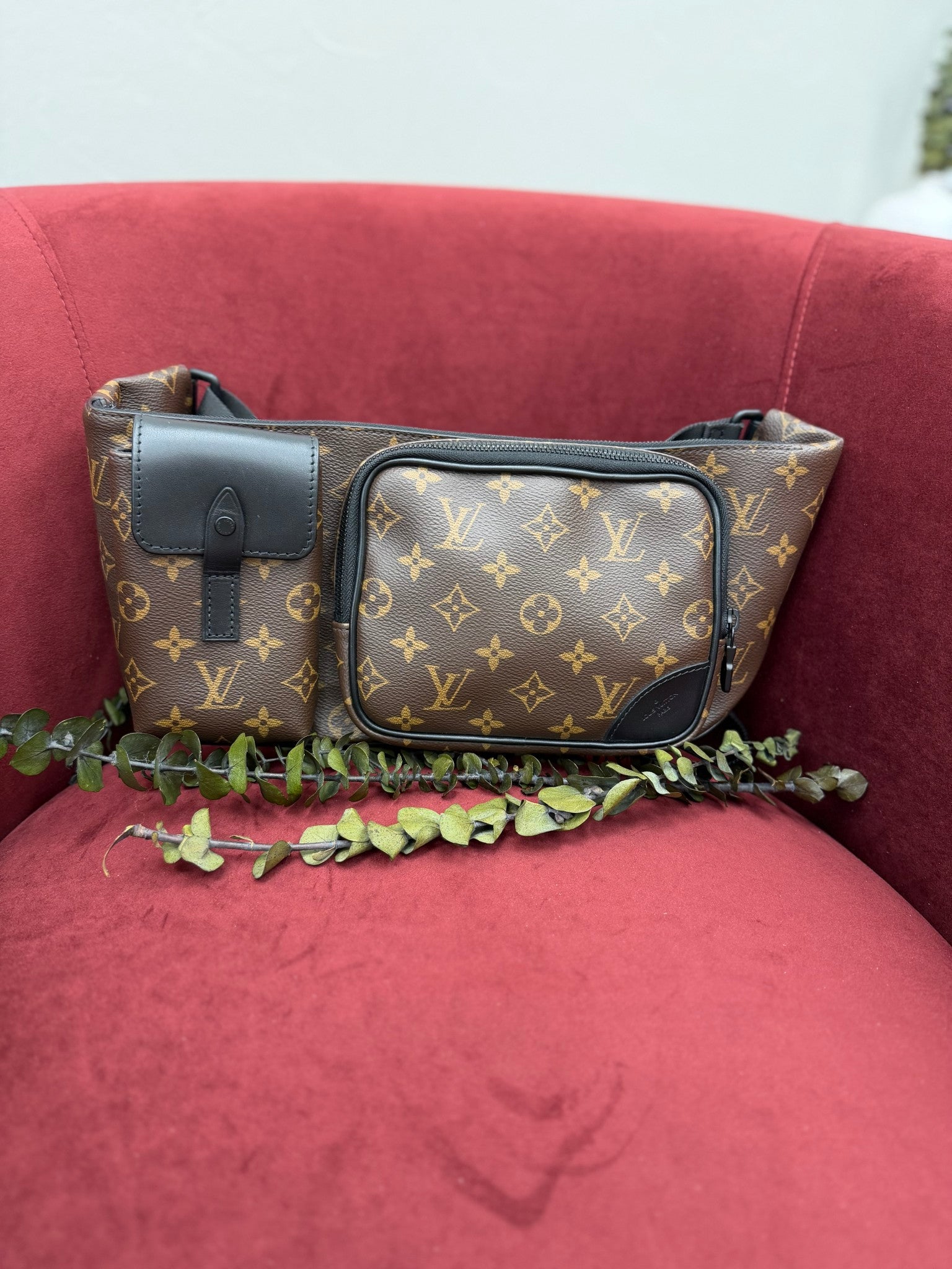 Louis Vuitton Monogram Macassar Christopher Bumbag