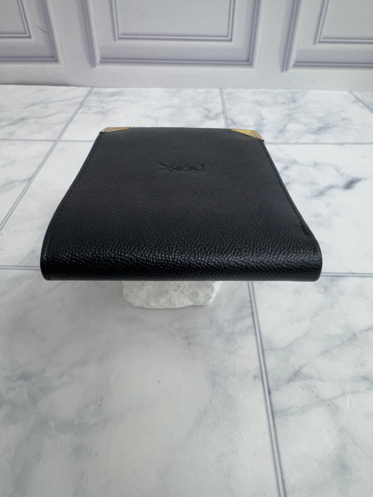 Saint Laurent YSL Black Leather Bifold Wallet