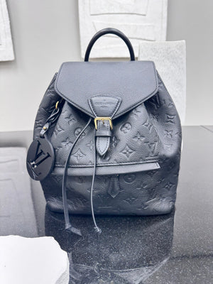 Louis Vuitton Black Monogram Empreinte Montsouris Backpack PM