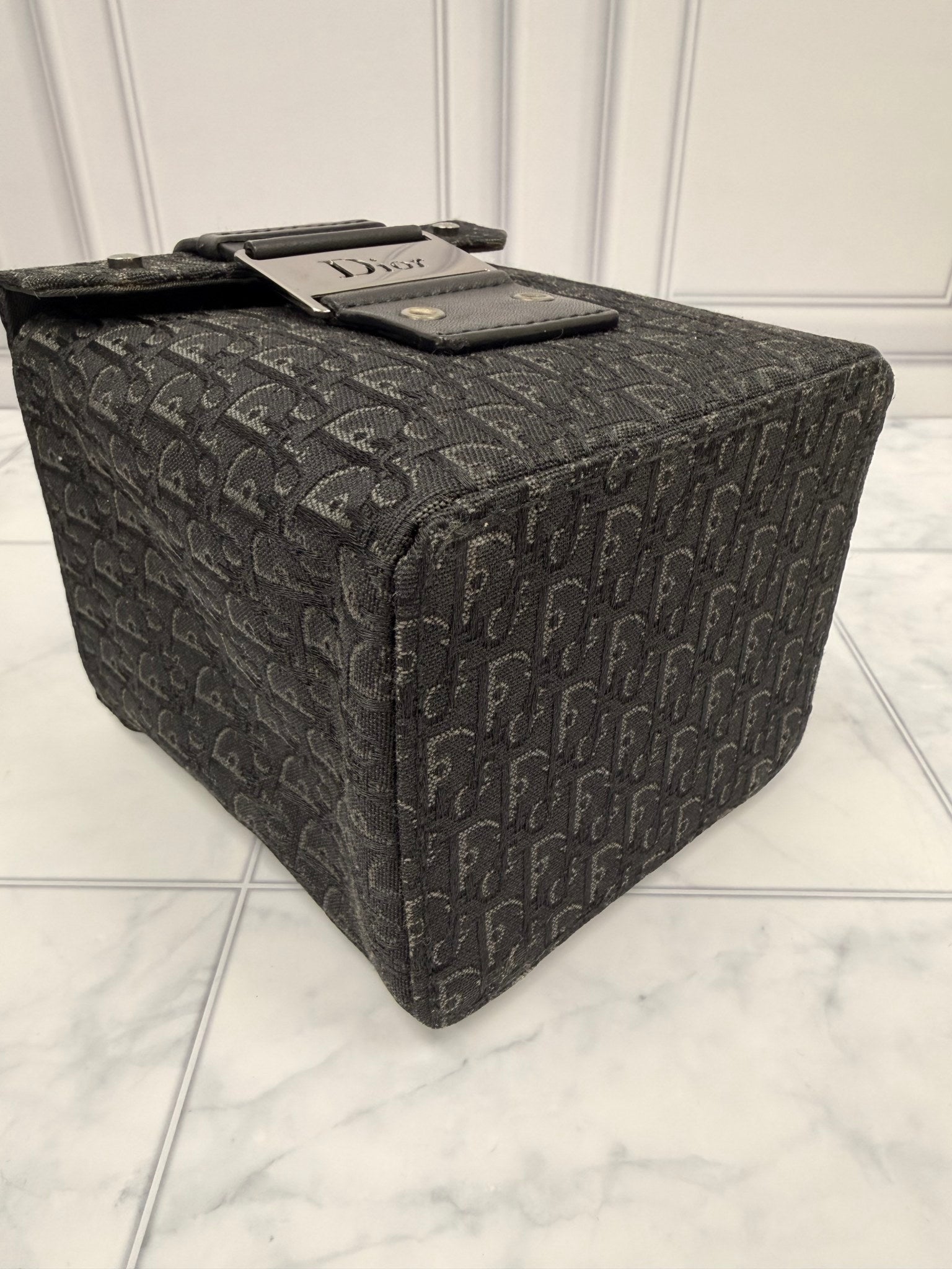 Dior Black Canvas Trotter Bag