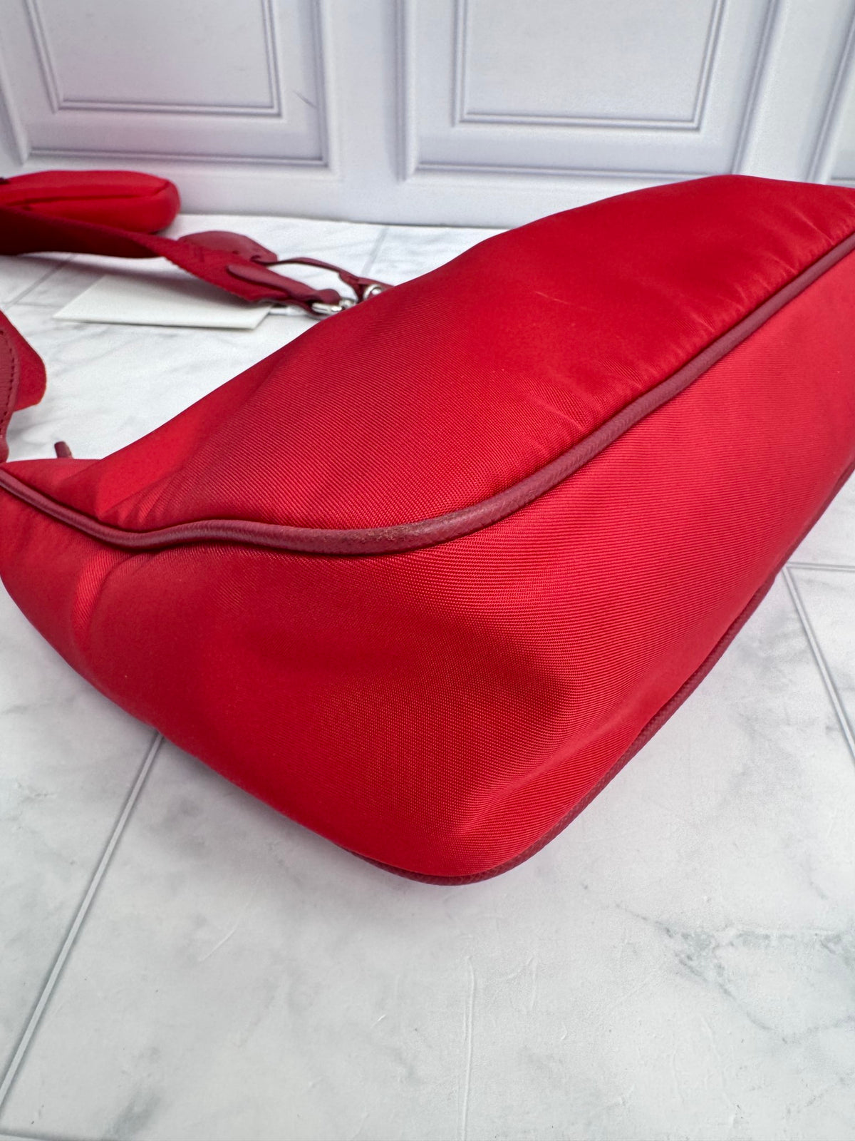 Prada Red Nylon Re-Edition 2005 Crossbody Bag