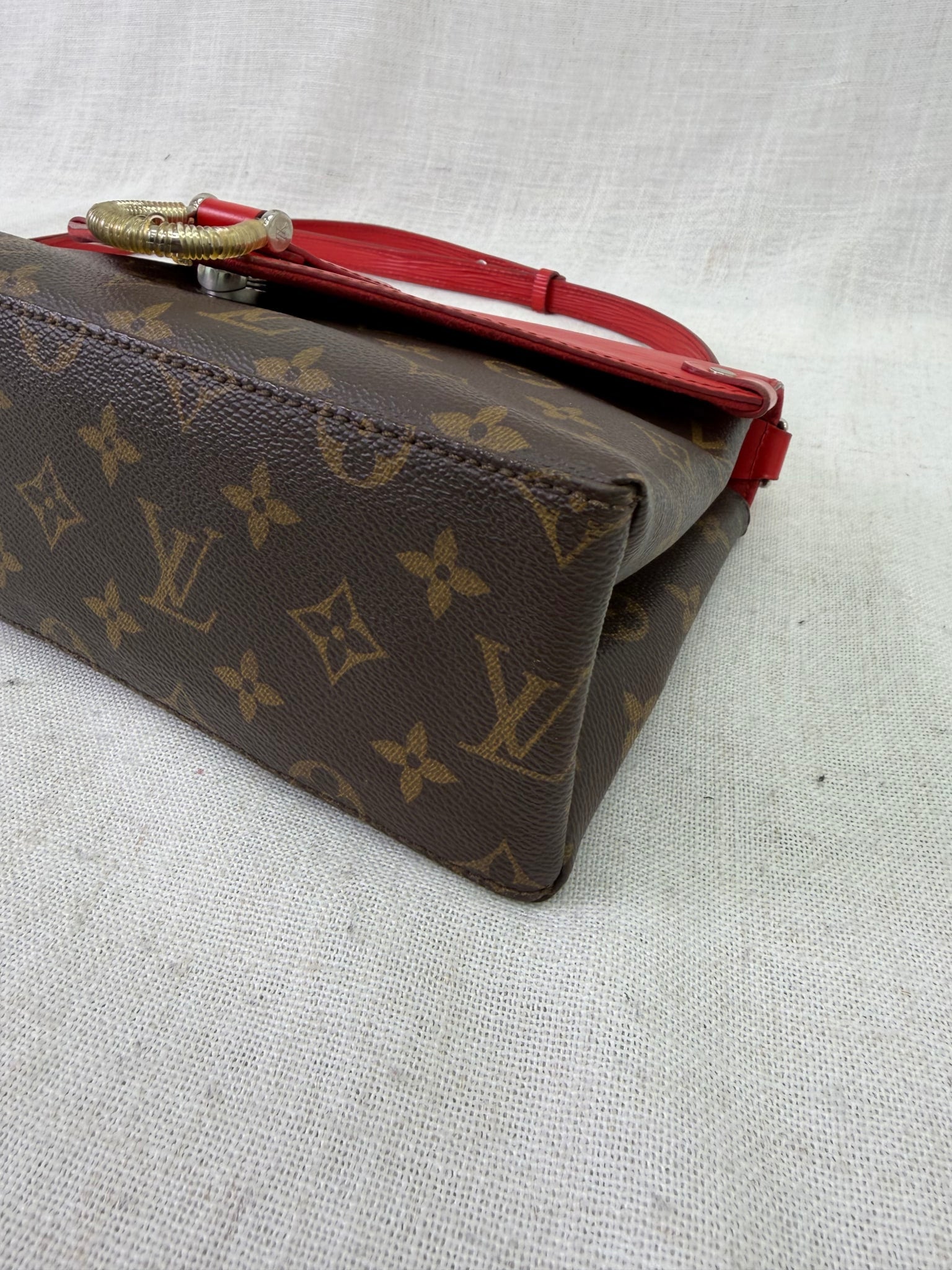 Louis Vuitton Monogram & Red Epi Saint Michel Crossbody