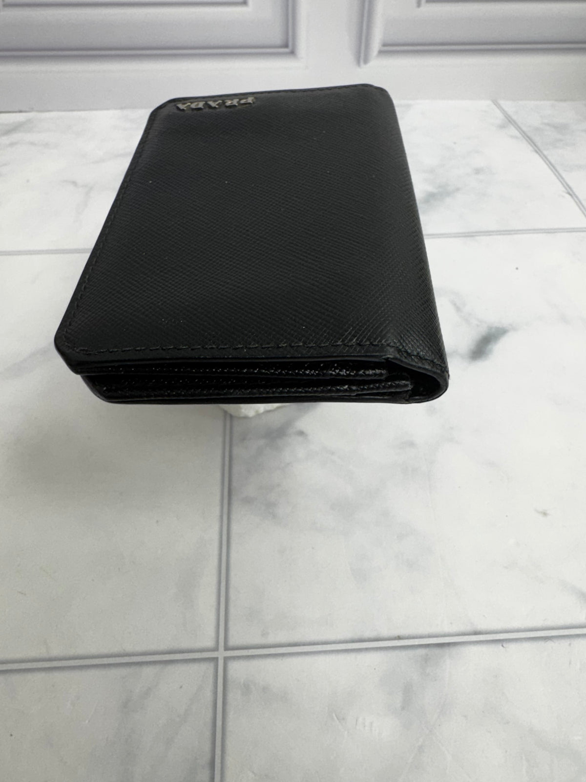 Prada Black Saffiano Leather Card Holder