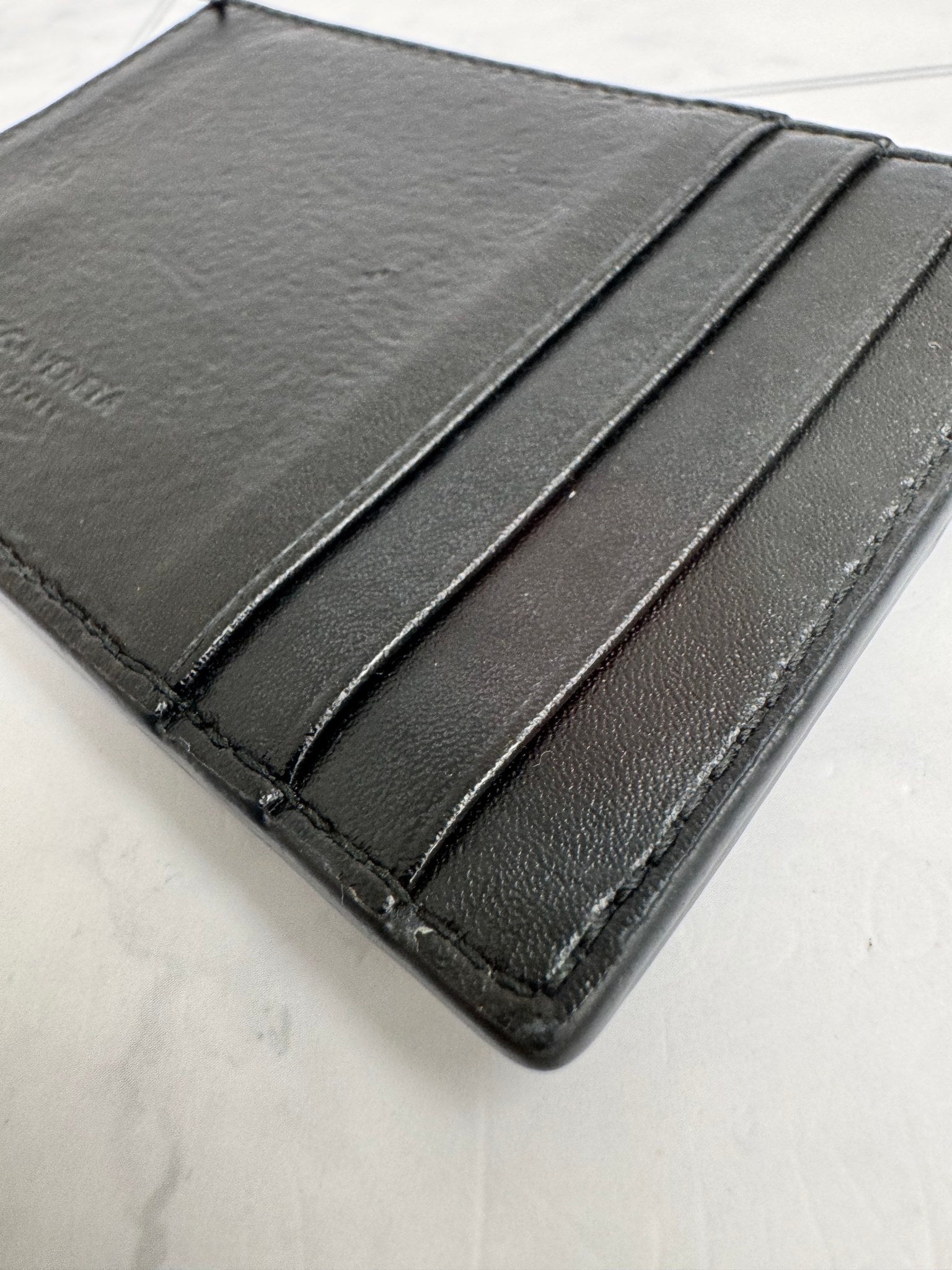 Bottega Veneta Black Cassette Card Case