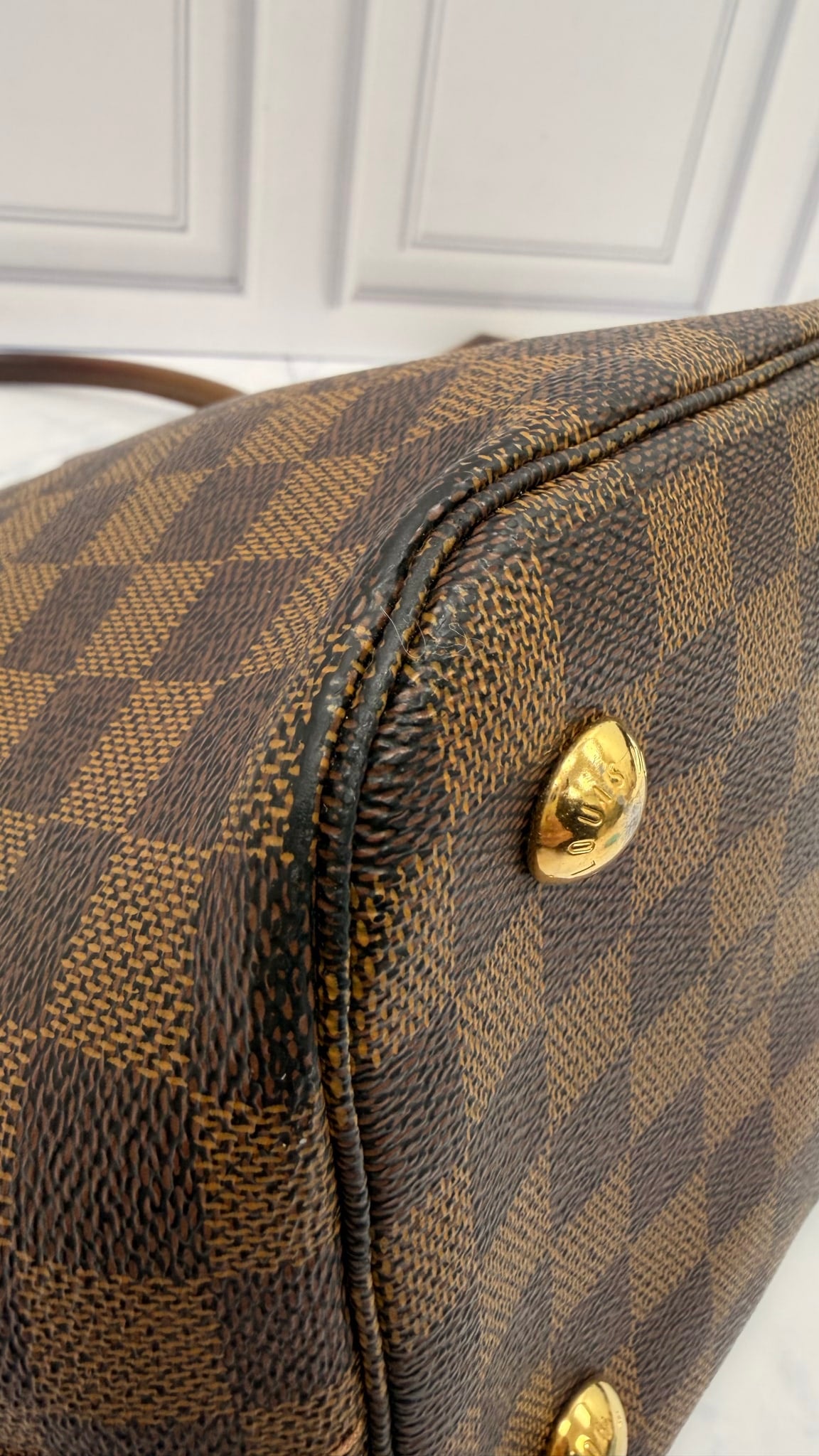 Louis Vuitton Damier Ebene Belmont Tote Bag