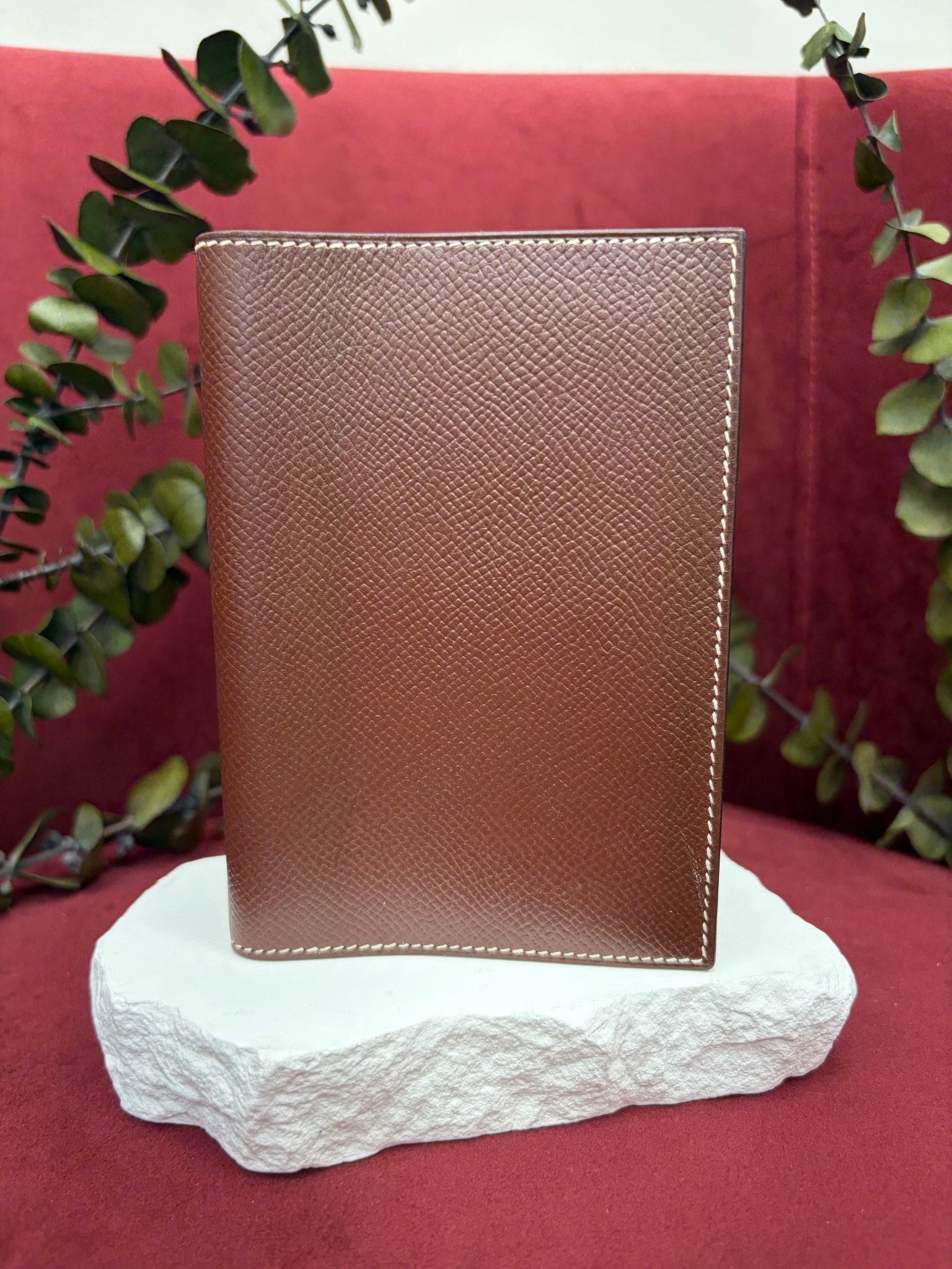Hermes Brown Epsom Leather Agenda Cover