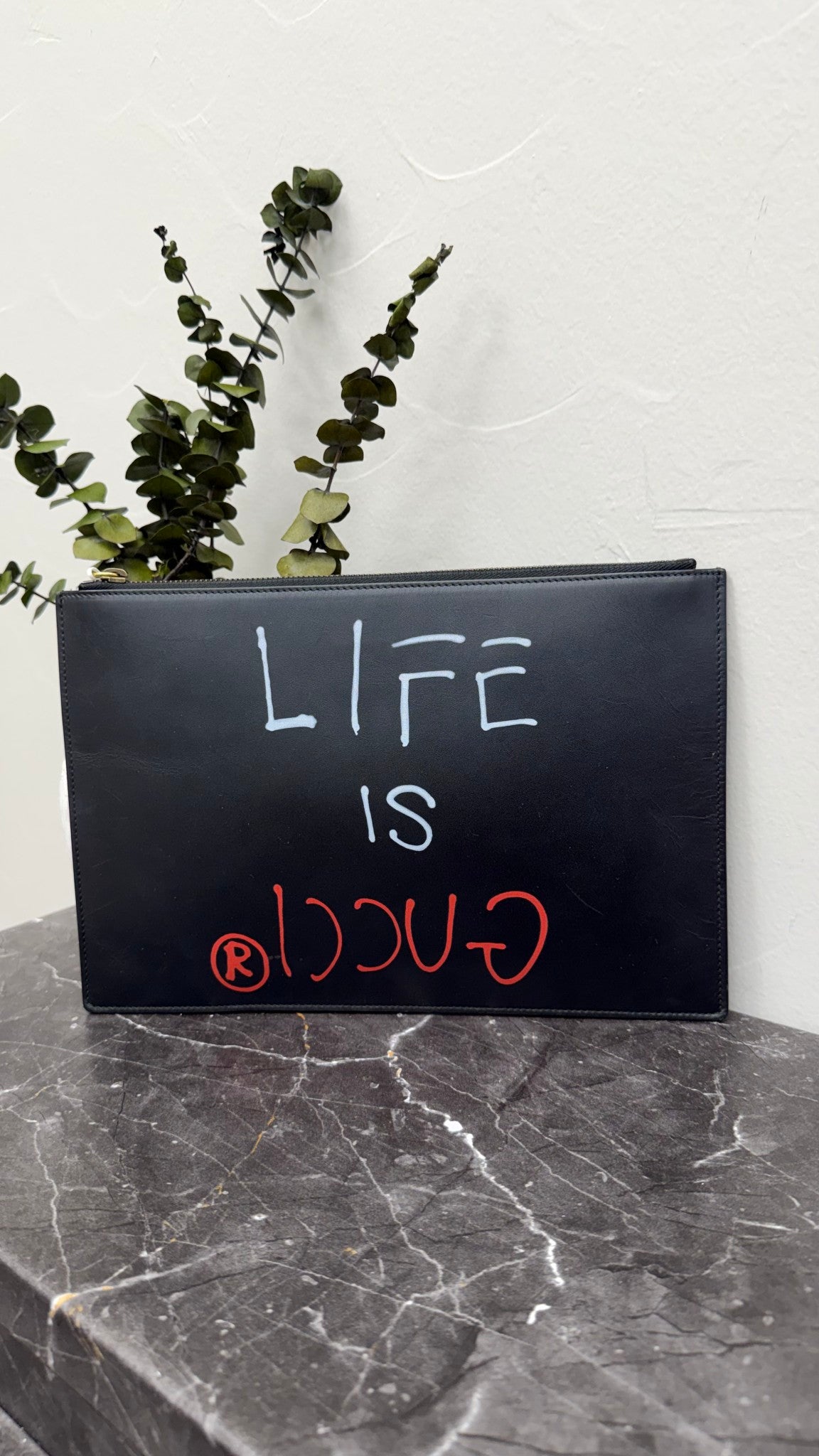 Gucci Black Leather Life is Gucci Clutch