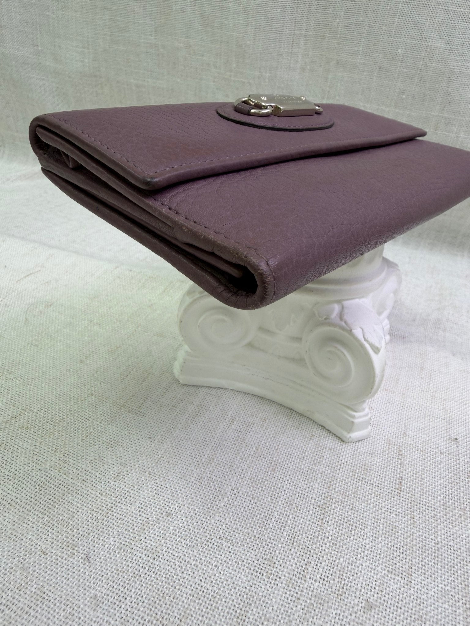 Gucci Purple Leather Long Wallet