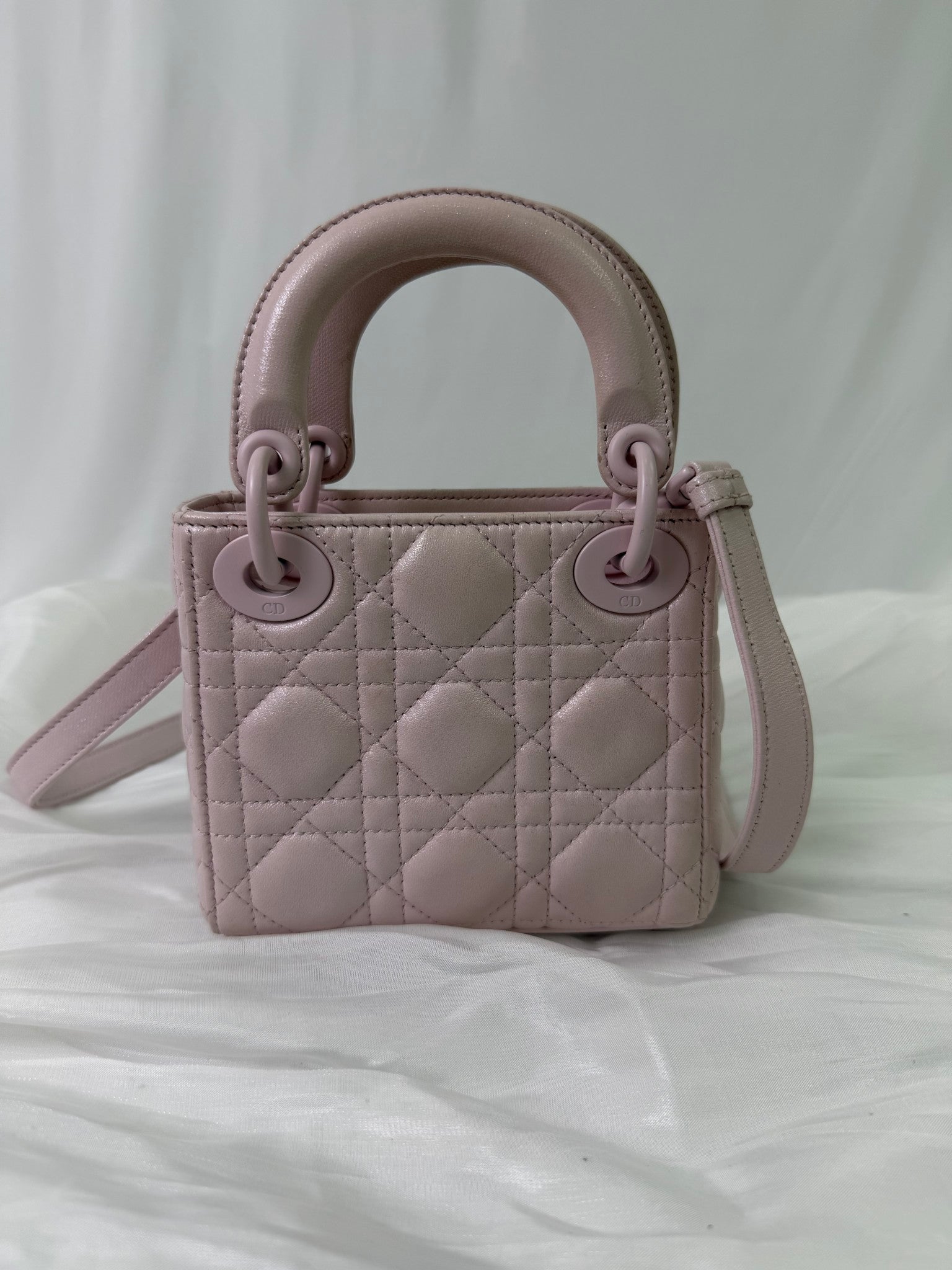 Christian Dior Light Pink Lady Dior Mini Bag