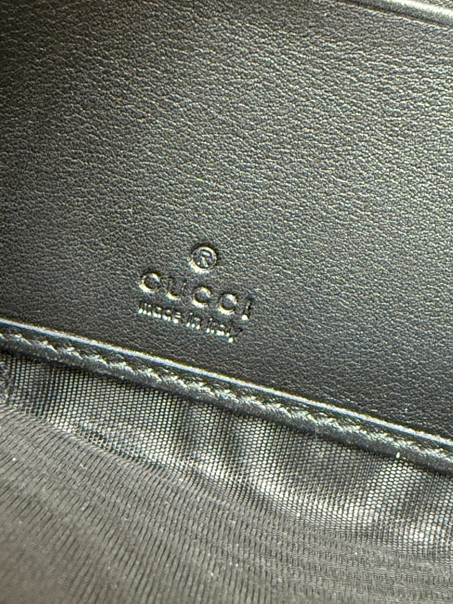 Gucci Black Microguccissima Leather Long Wallet