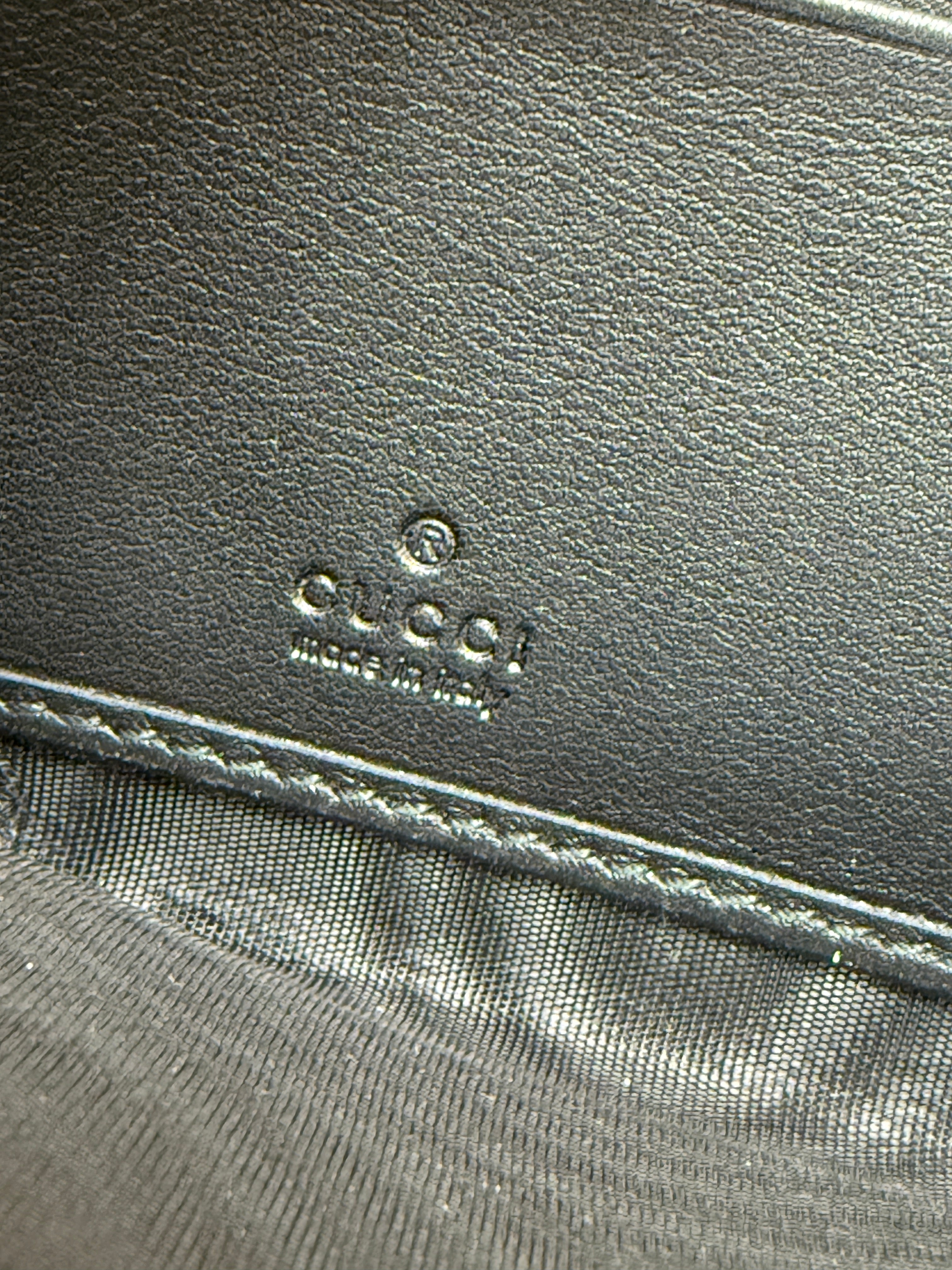 Gucci Black Microguccissima Leather Long Wallet