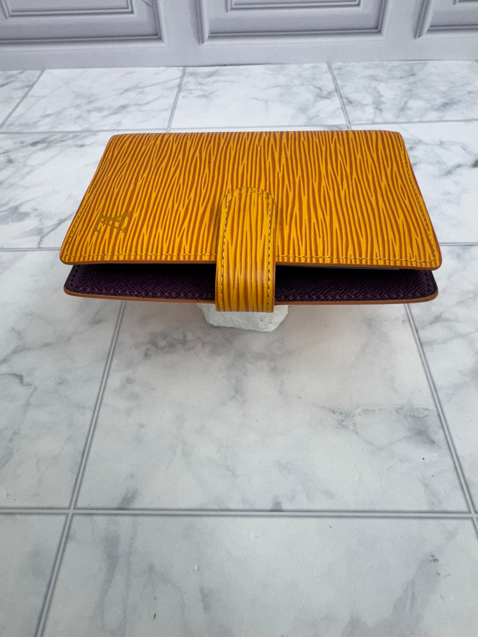 Louis Vuitton Yellow Epi Leather Agenda PM