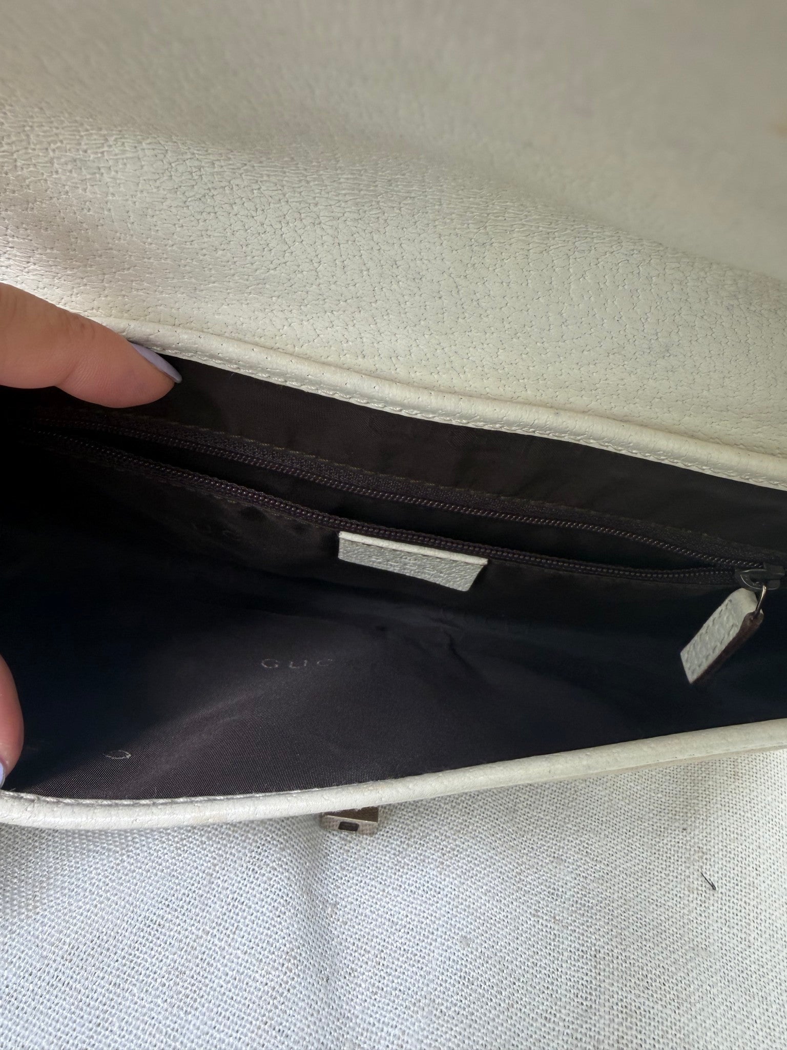 Gucci Beige Canvas Jackie Shoulder Bag