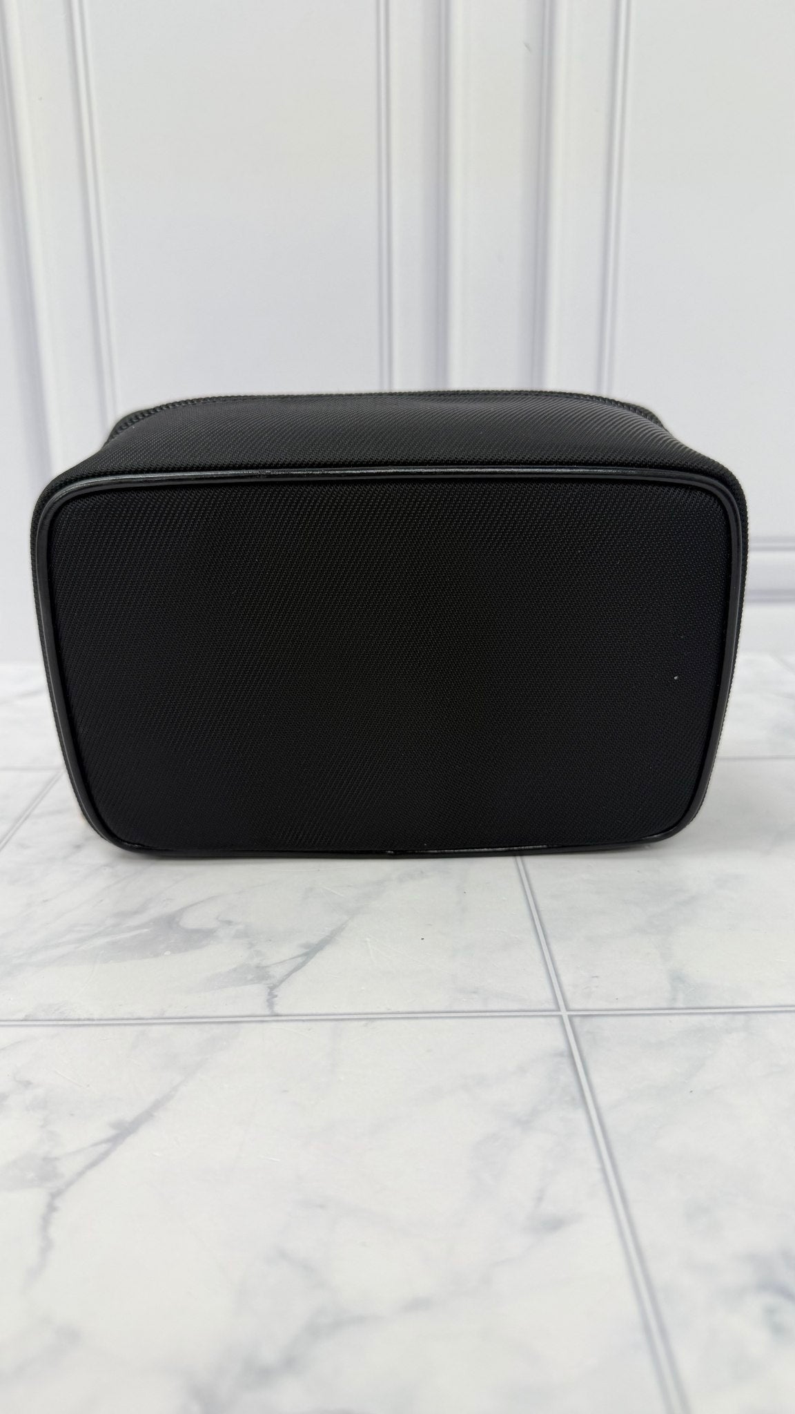 Gucci Black Nylon Bamboo Vanity Case 