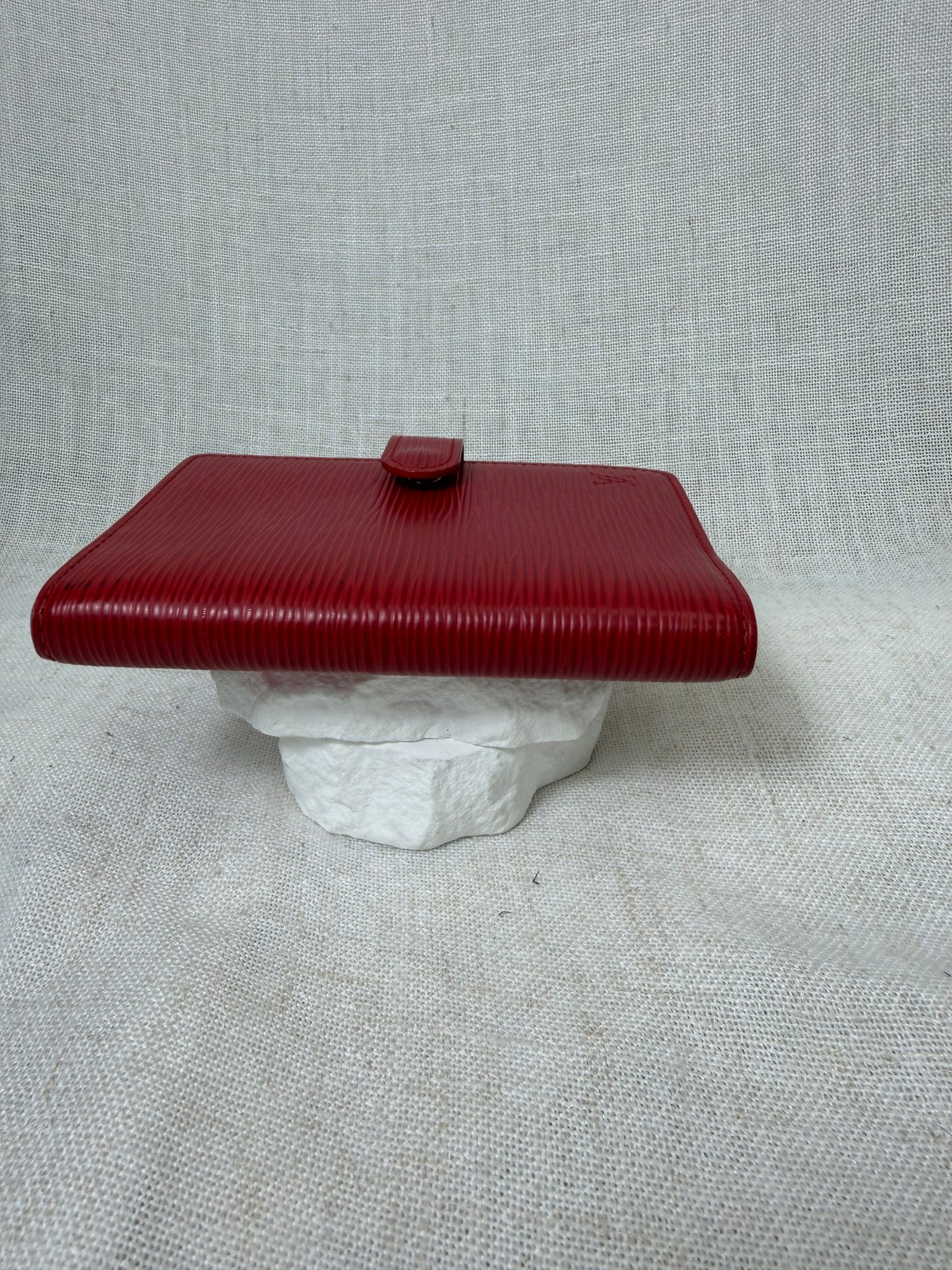 Louis Vuitton Red Epi Leather Passport Agenda PM 