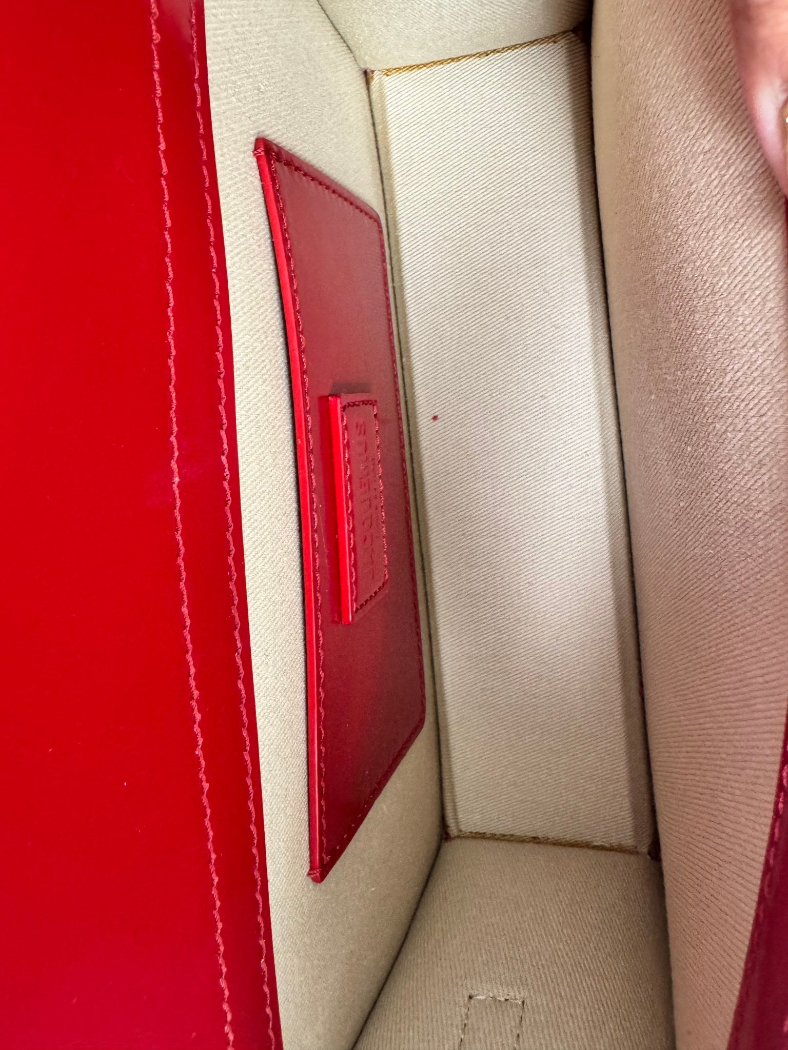 LIKE NEW - Jacquemus Red Leather Le Grand Bambino Shoulder Bag