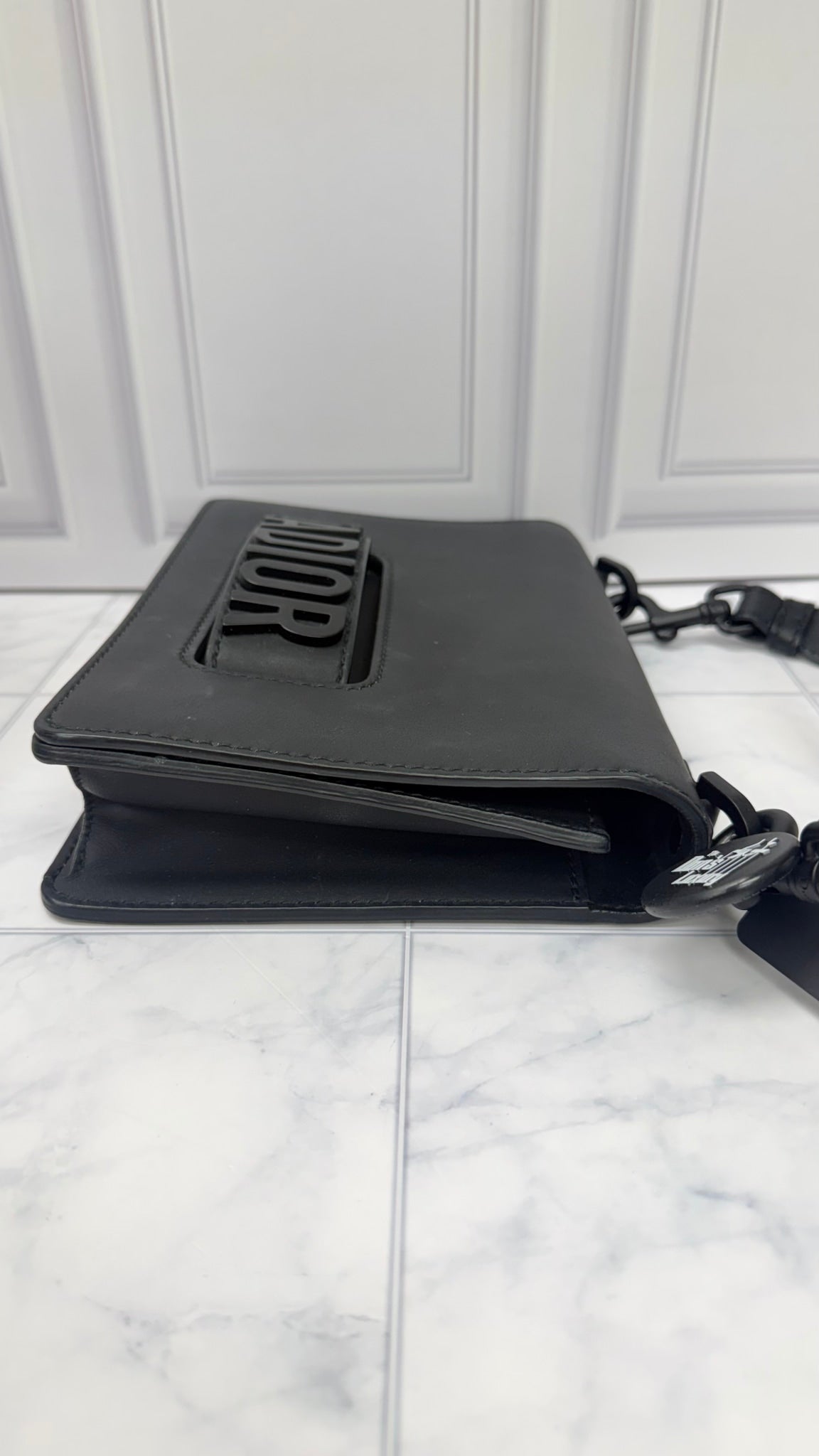 Christian Dior Black Matte Leather J’Adior Flap Crossbody Bag 