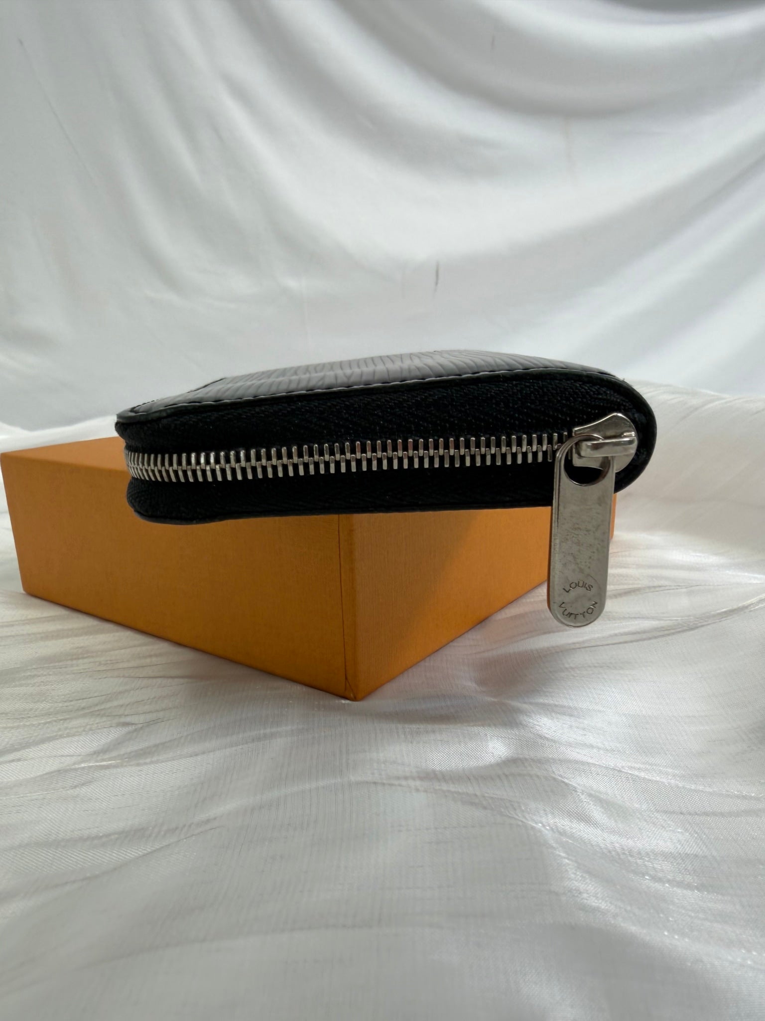 Louis Vuitton Black Epi Zippy Compact Wallet  