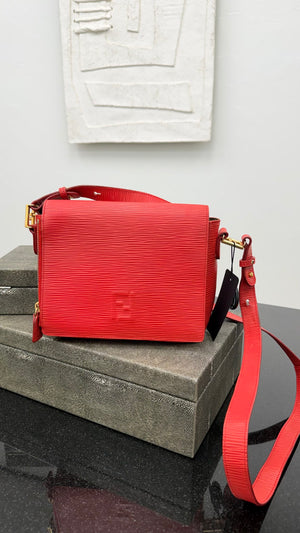 Fendi Red Leather Crossbody Bag