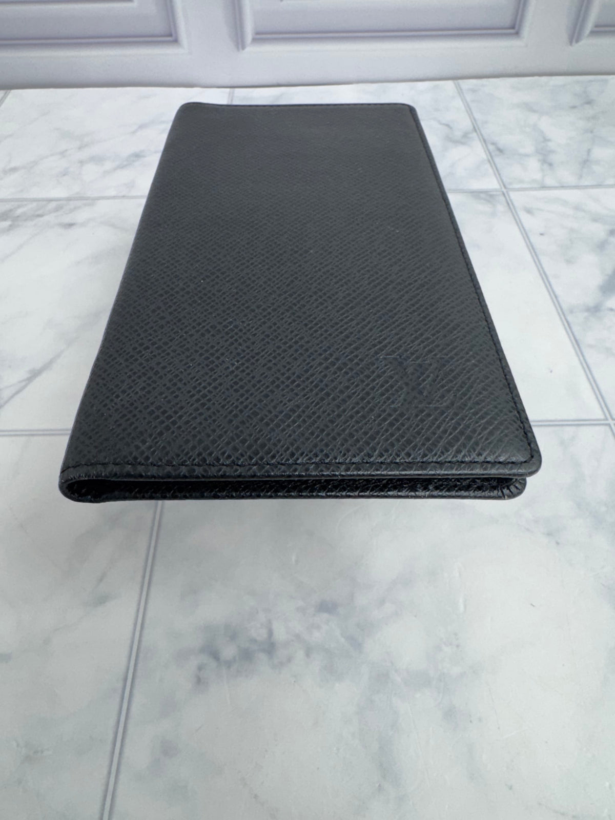 Louis Vuitton Black Taiga Brazza Wallet