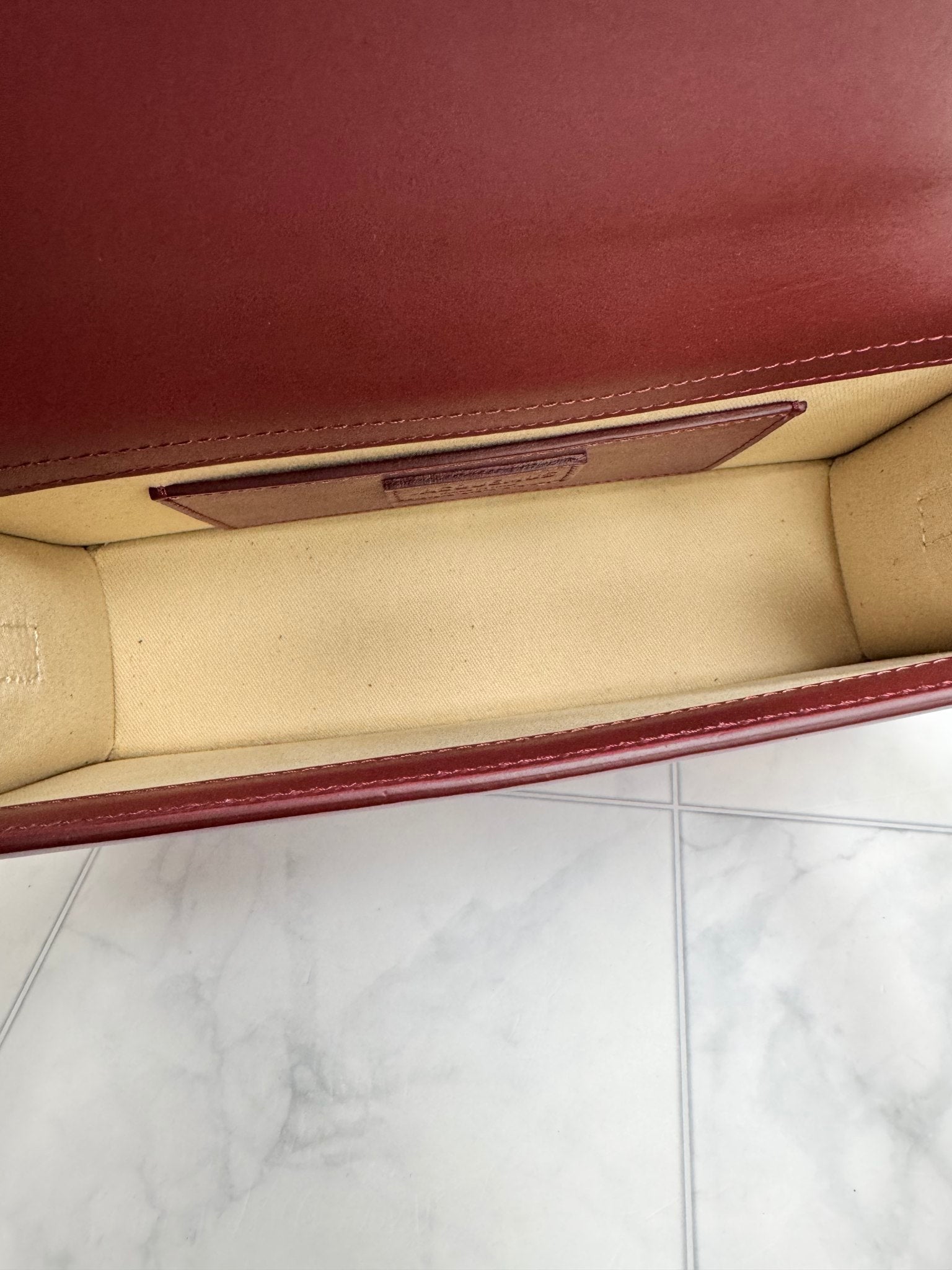 BRAND NEW - Jacquemus Burgundy Leather Le Grand Bambino Handbag 2Way Handbag