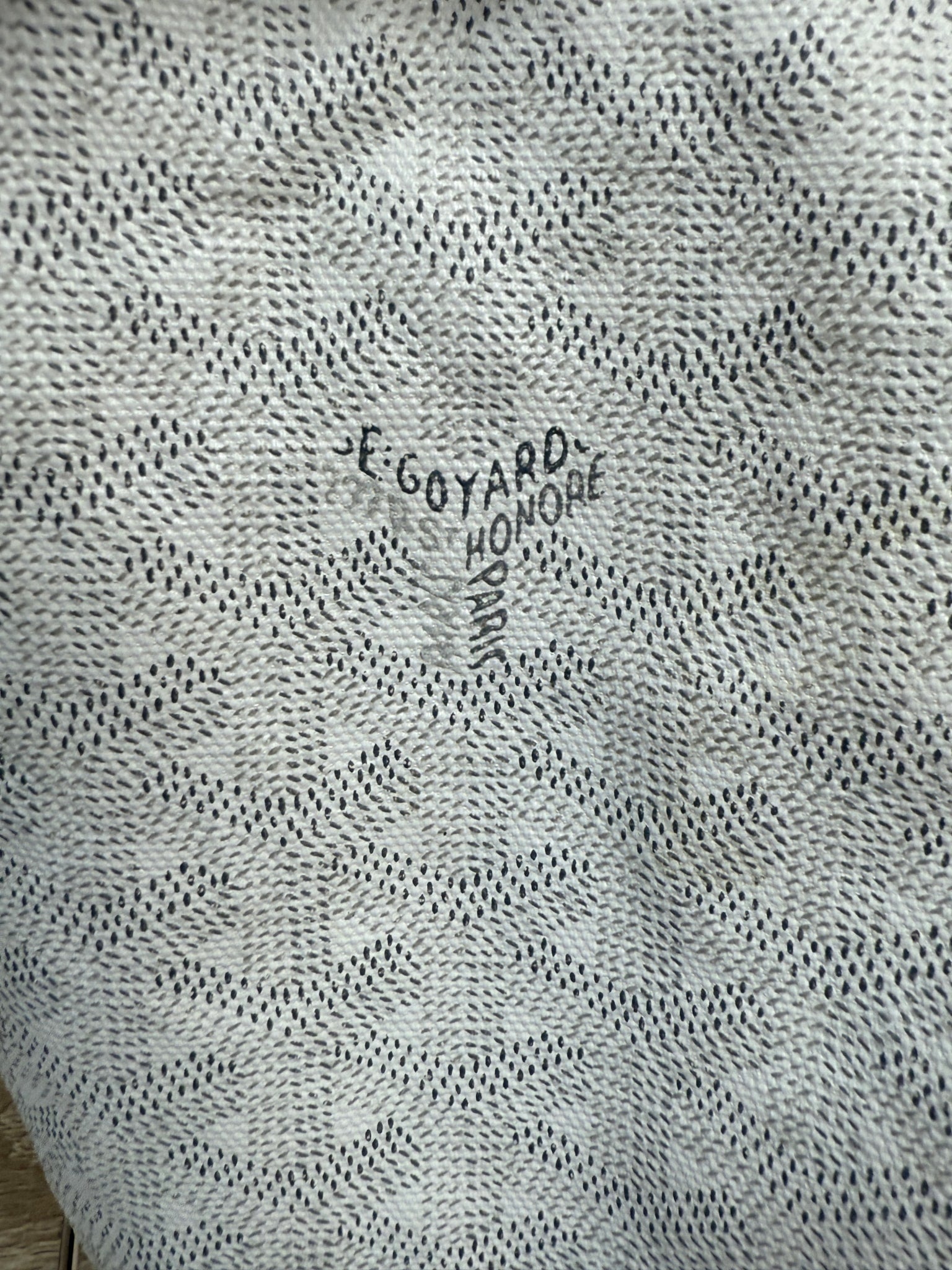 Goyard White Goyardine St. Louis Tote
