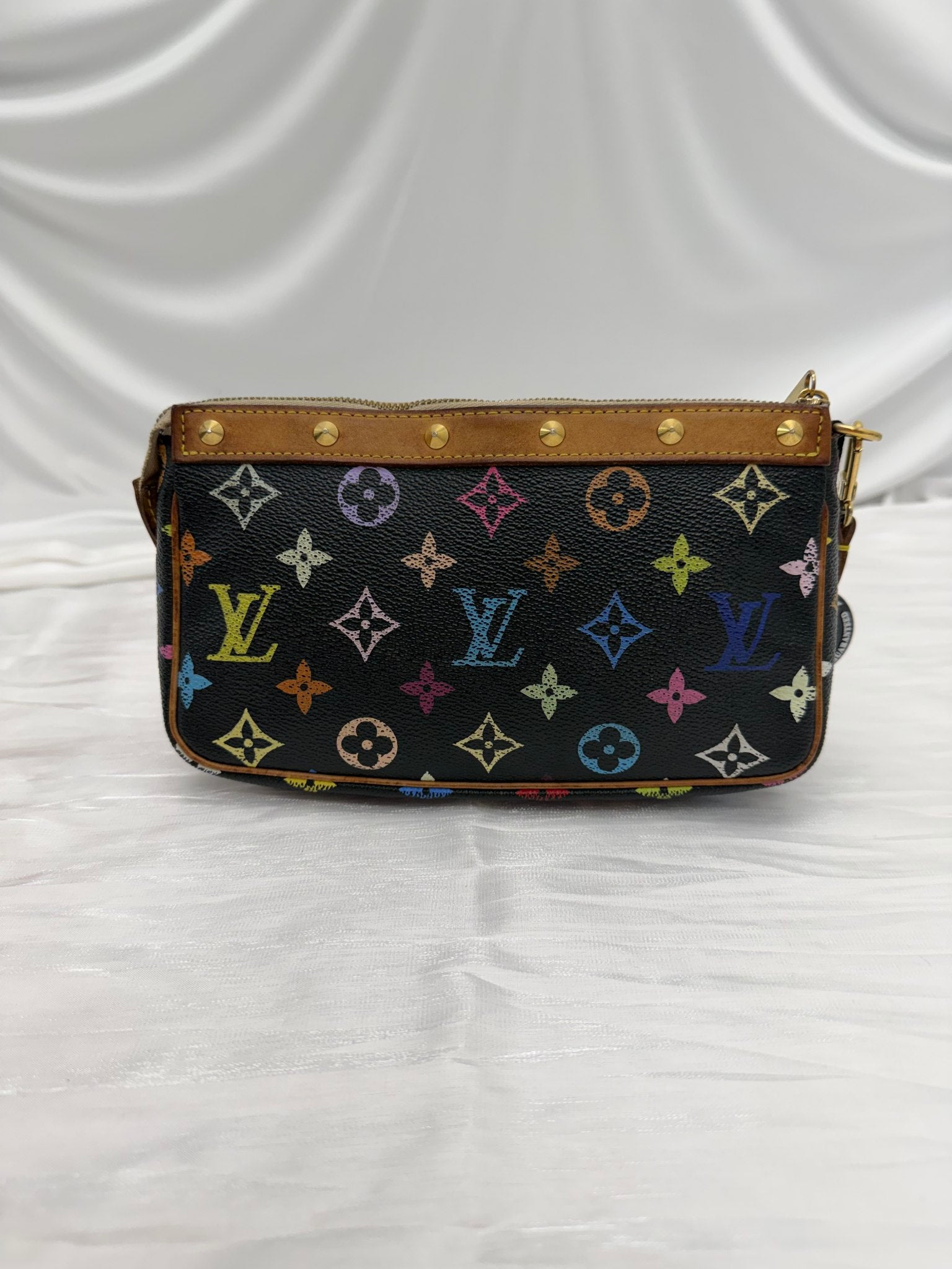 Louis Vuitton Black Multicolor Monogram Pochette Shoulder Bag