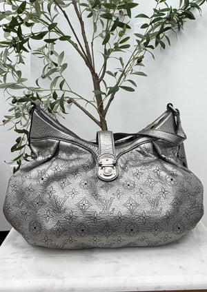 Louis Vuitton Metallic Leather Monogram Mahina Handbag