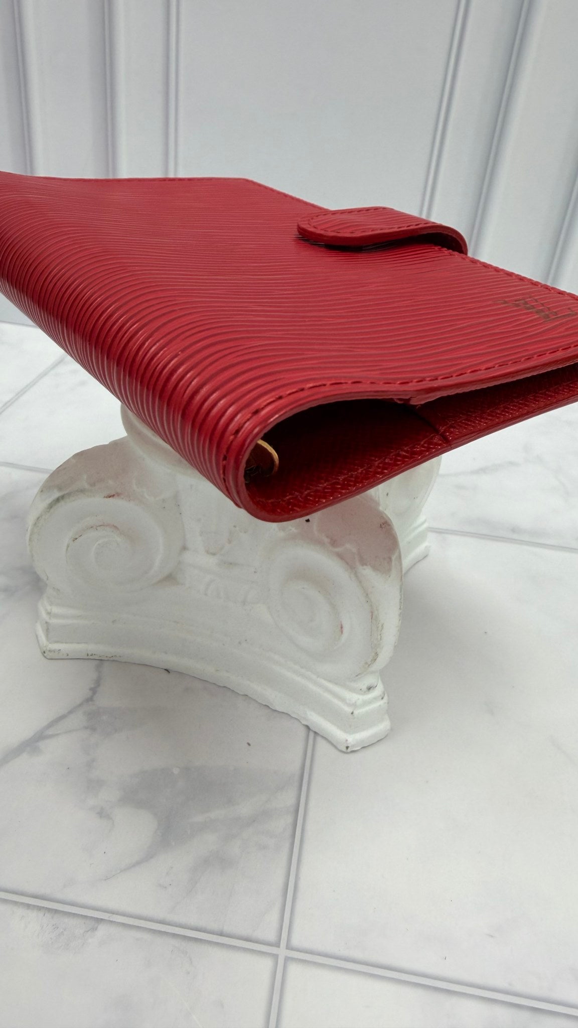 Louis Vuitton Red Epi Passport Agenda PM